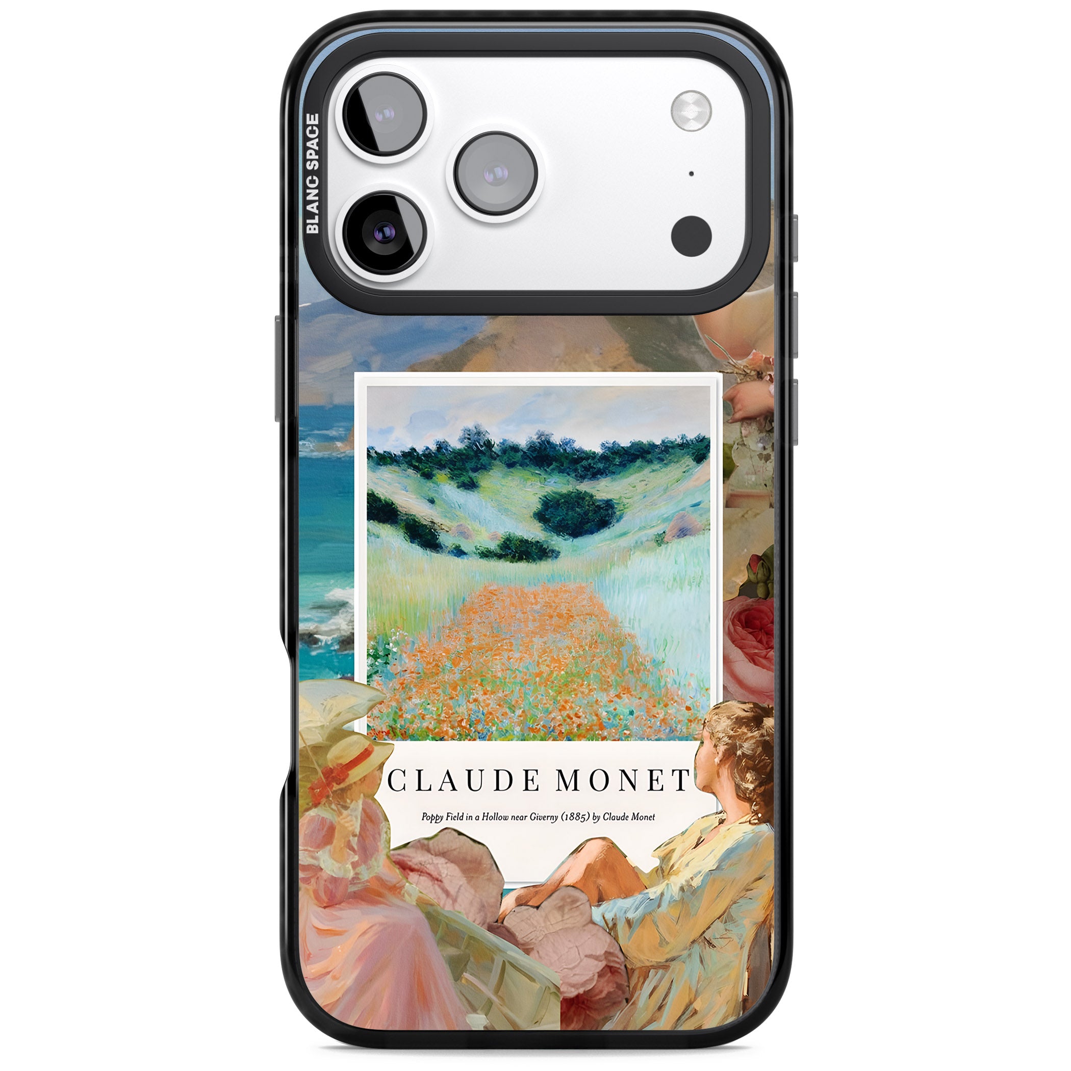 Monet Poppy Field iPhone 17 Pro Impact Pro Black Phone Case