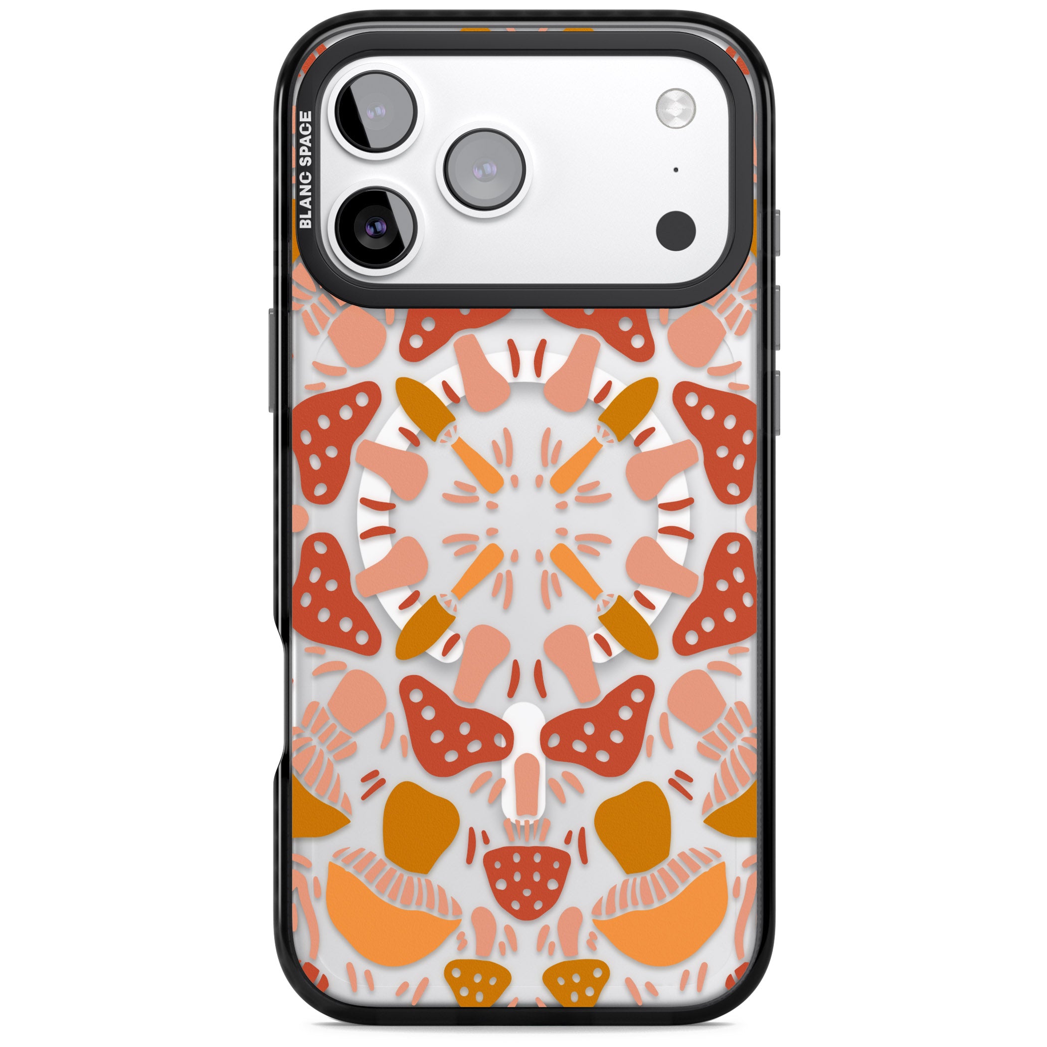 Mushroom Medley iPhone 17 Pro Max Impact Pro Black Phone Case