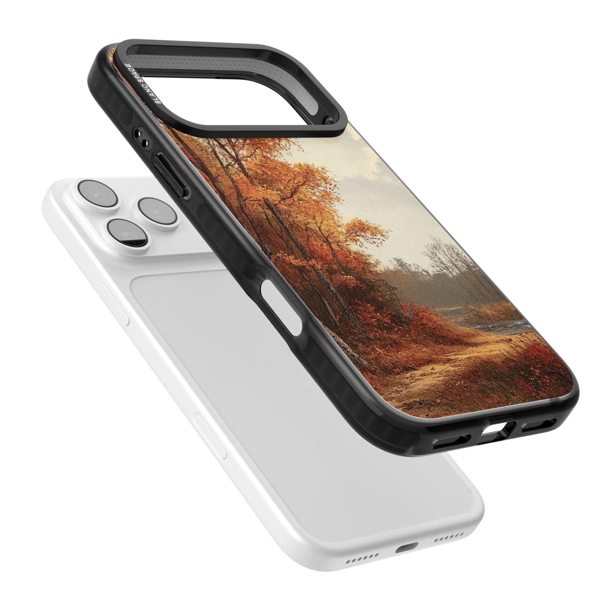 Vintage Autumn Oil Painting iPhone 17 Pro Impact Pro Black Phone Case Colours