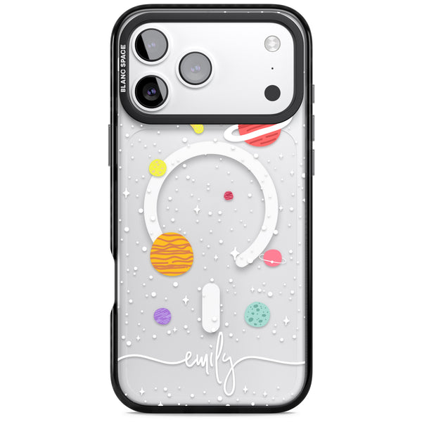 Personalised Cute Cartoon Planet (Clear)