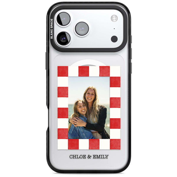 Personalised Red Check Photo