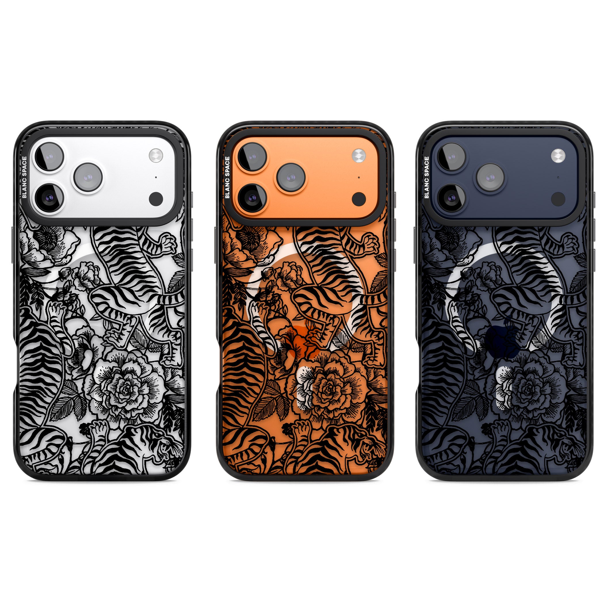 Personalised Chinese Tiger Pattern iPhone 17 Pro Impact Pro Black Phone Case APT Impact Protection
