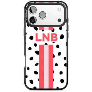 Personalised Polka & Pink Stripe
