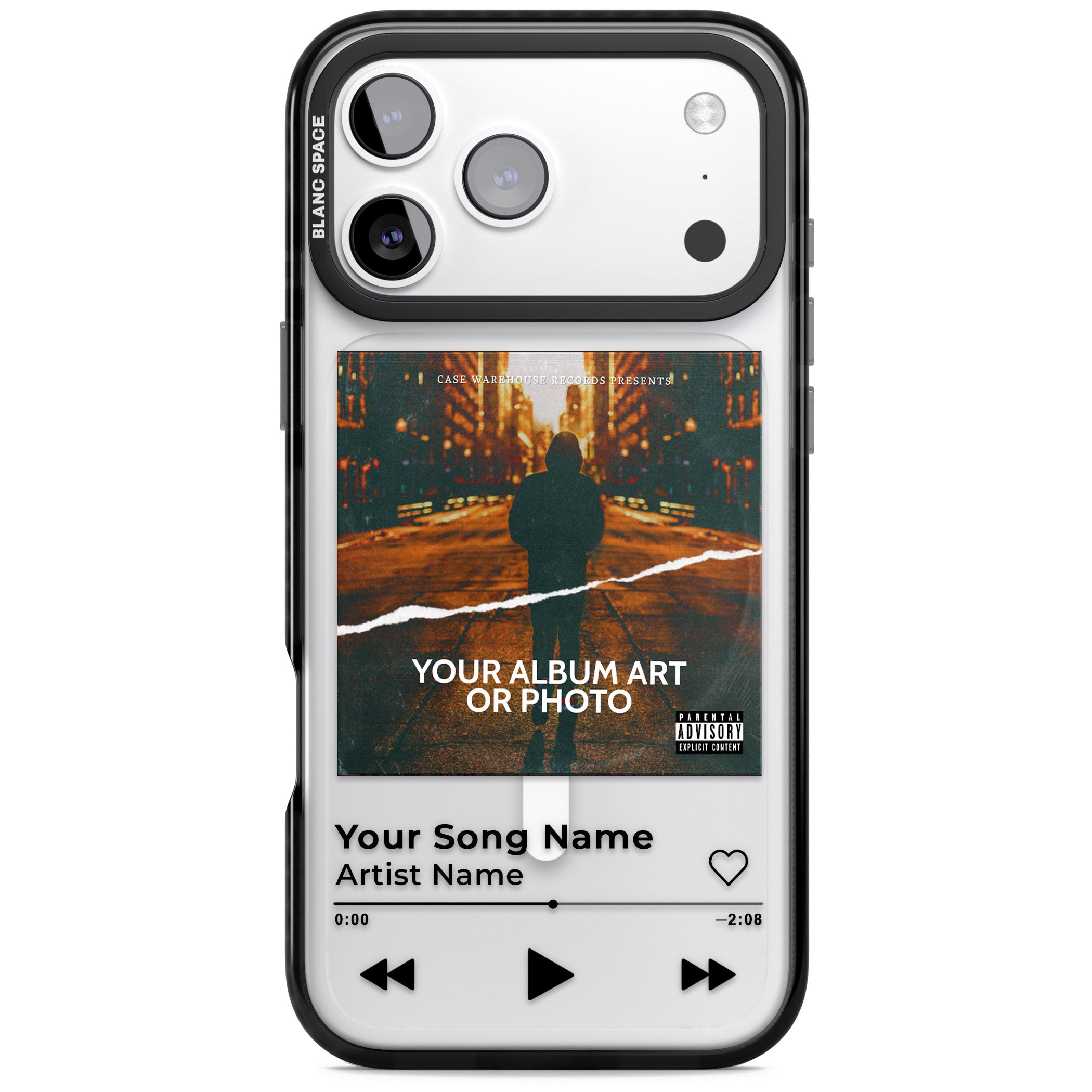 Personalised Album Art iPhone 17 Pro Max Impact Pro Black Phone Case