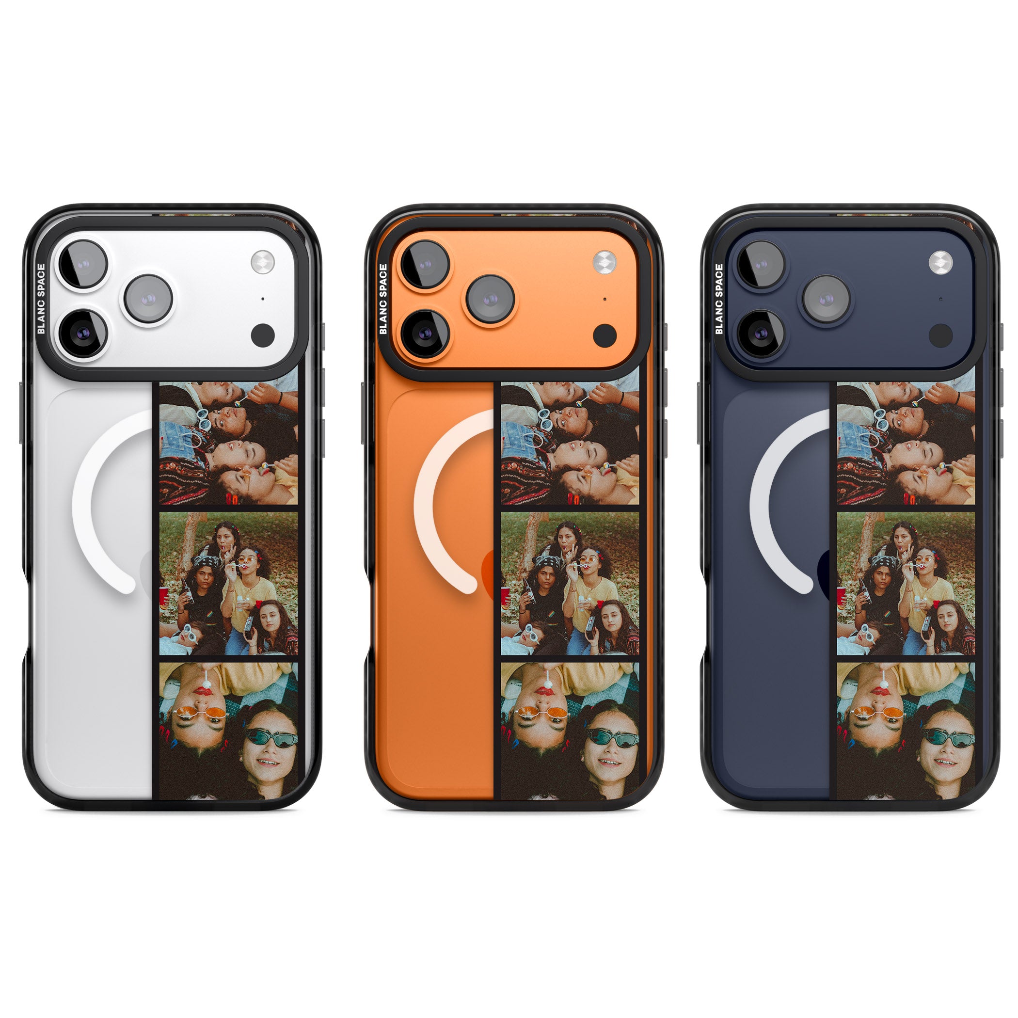 Personalised Photo Strip iPhone 17 Pro Impact Pro Black Phone Case APT Impact Protection