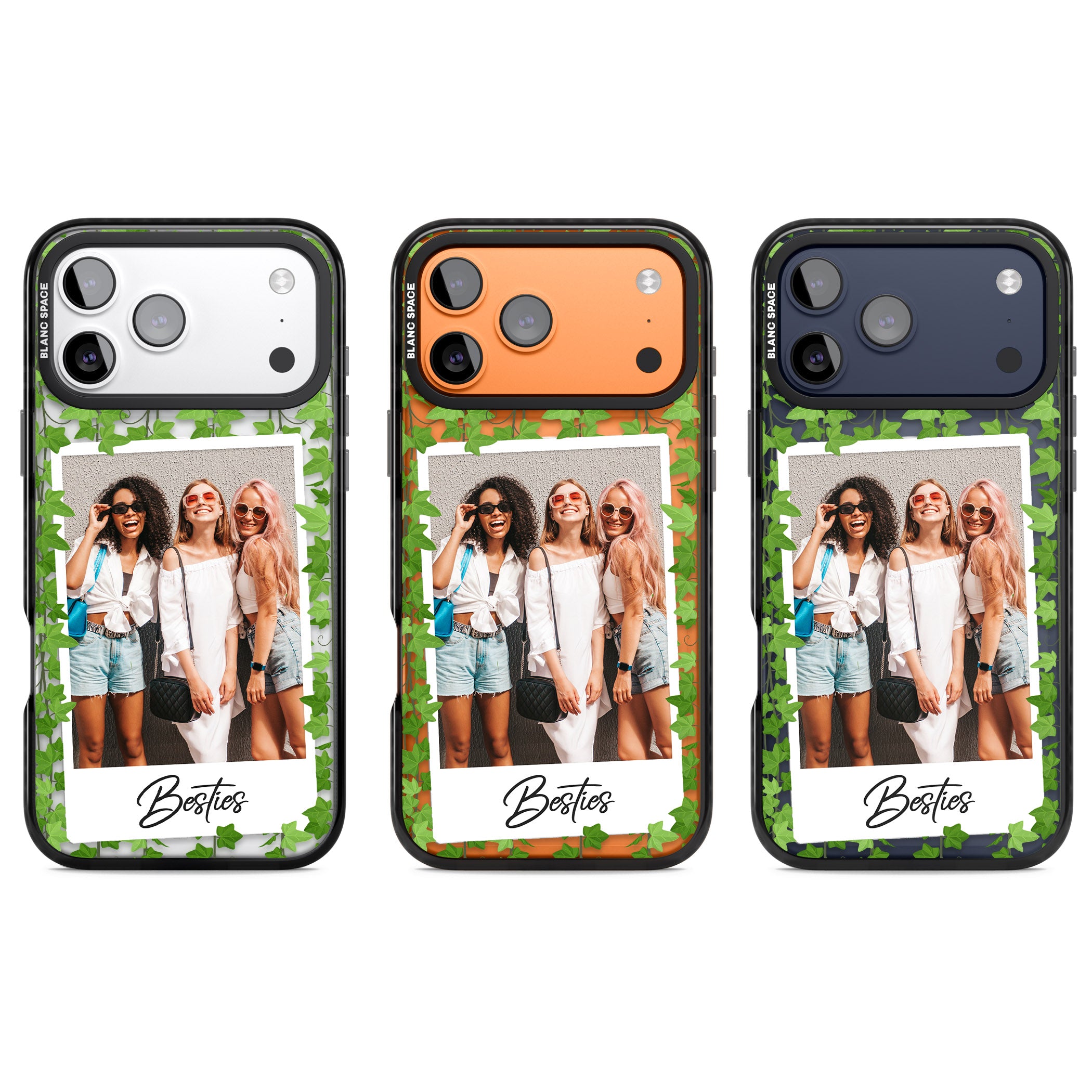 Personalised Ivy Vine Instant Photo iPhone 17 Pro Impact Pro Black Phone Case APT Impact Protection