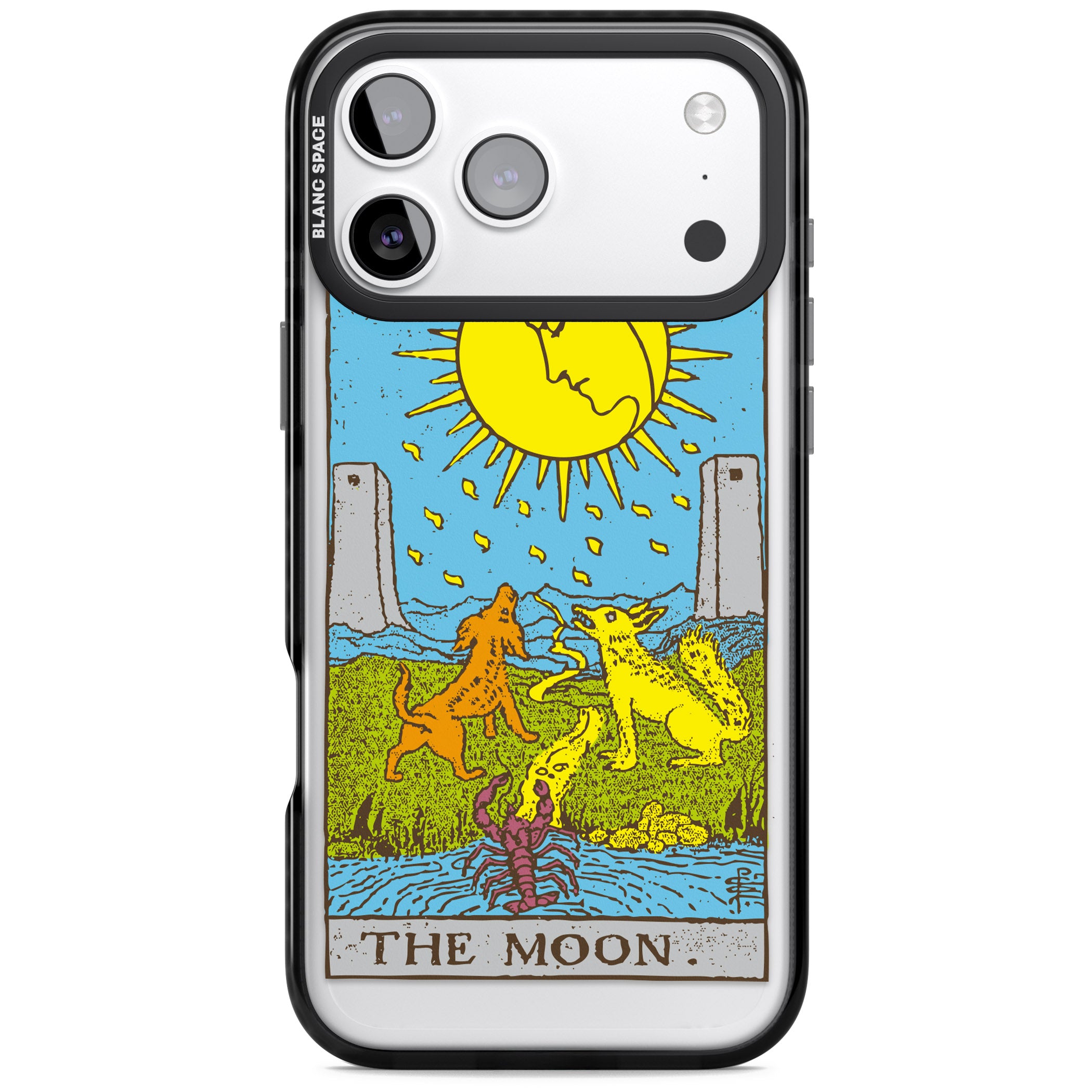 Personalised The Moon Tarot Card (Color) iPhone 17 Pro Impact Pro Black Phone Case