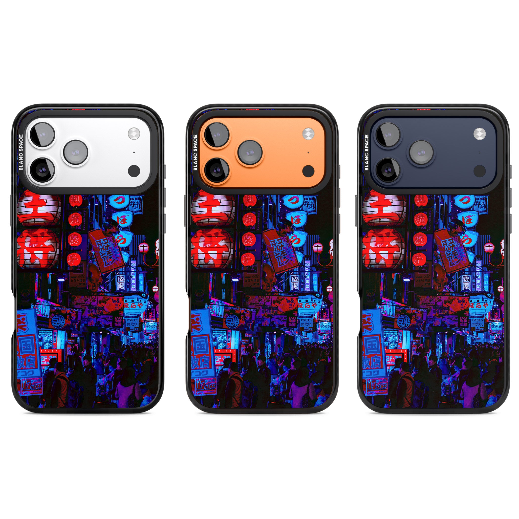 Neon City Nights iPhone 17 Pro Impact Pro Black Phone Case APT Impact Protection