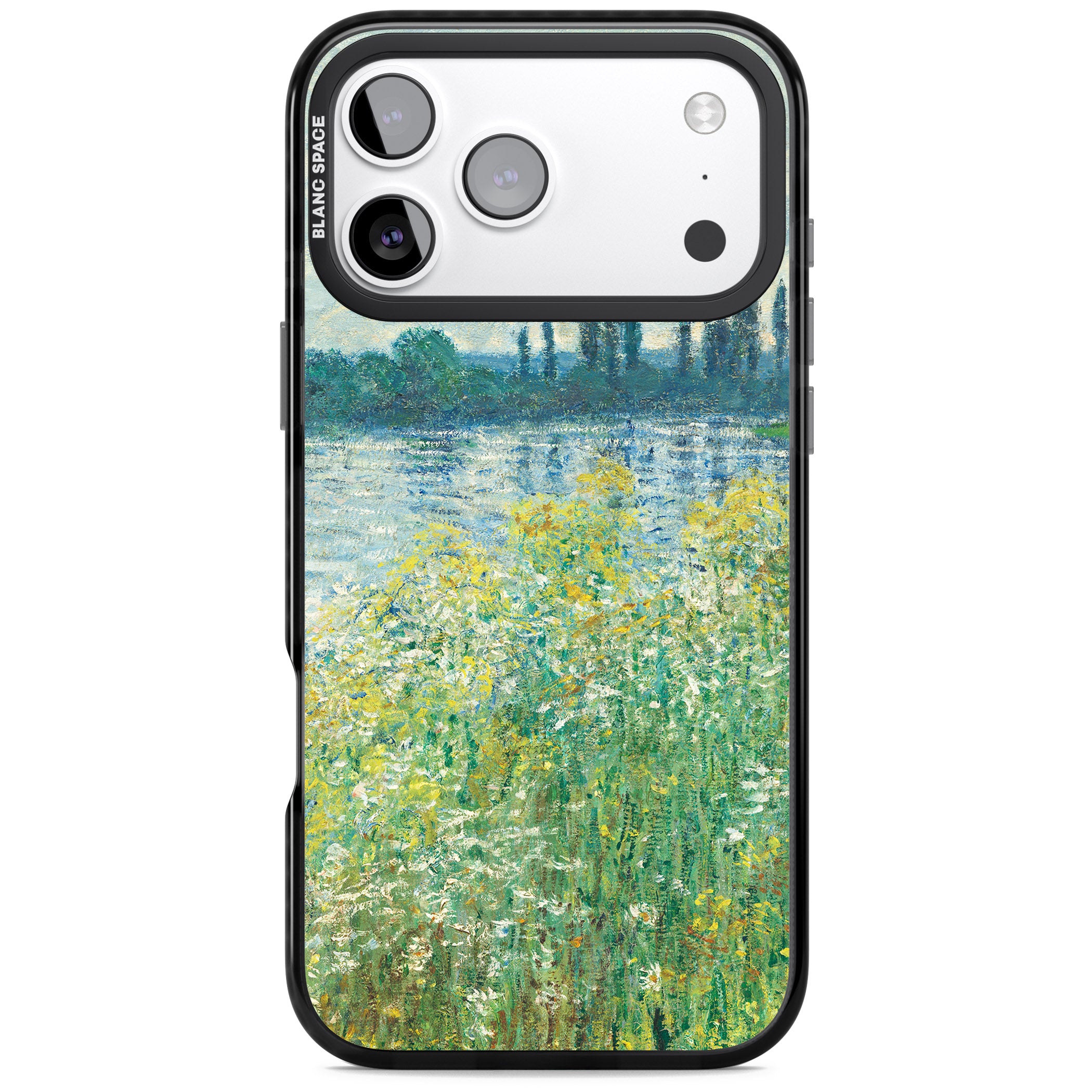 Banks Of The Seine By Claude Monet iPhone 17 Pro Impact Pro Black Phone Case