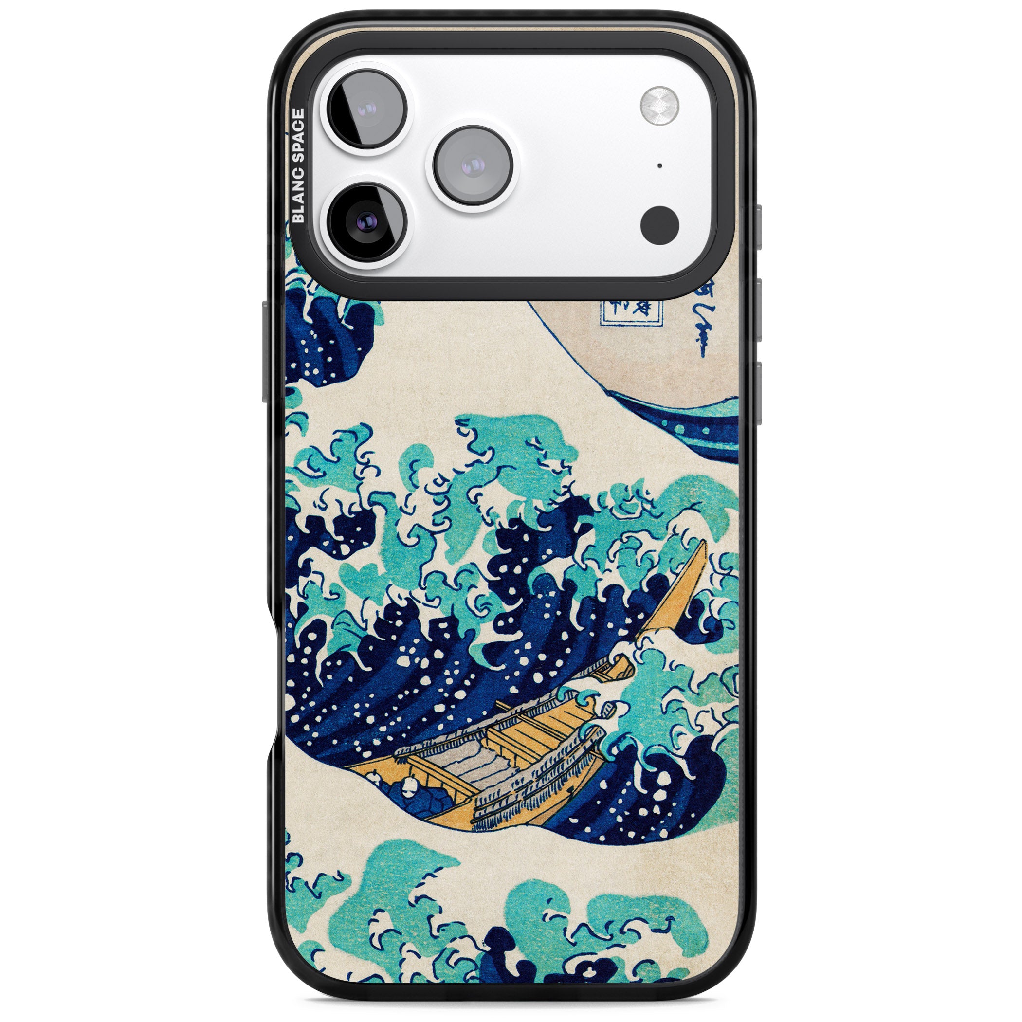 The Great Wave By Katsushika Hokusai iPhone 17 Pro Max Impact Pro Black Phone Case