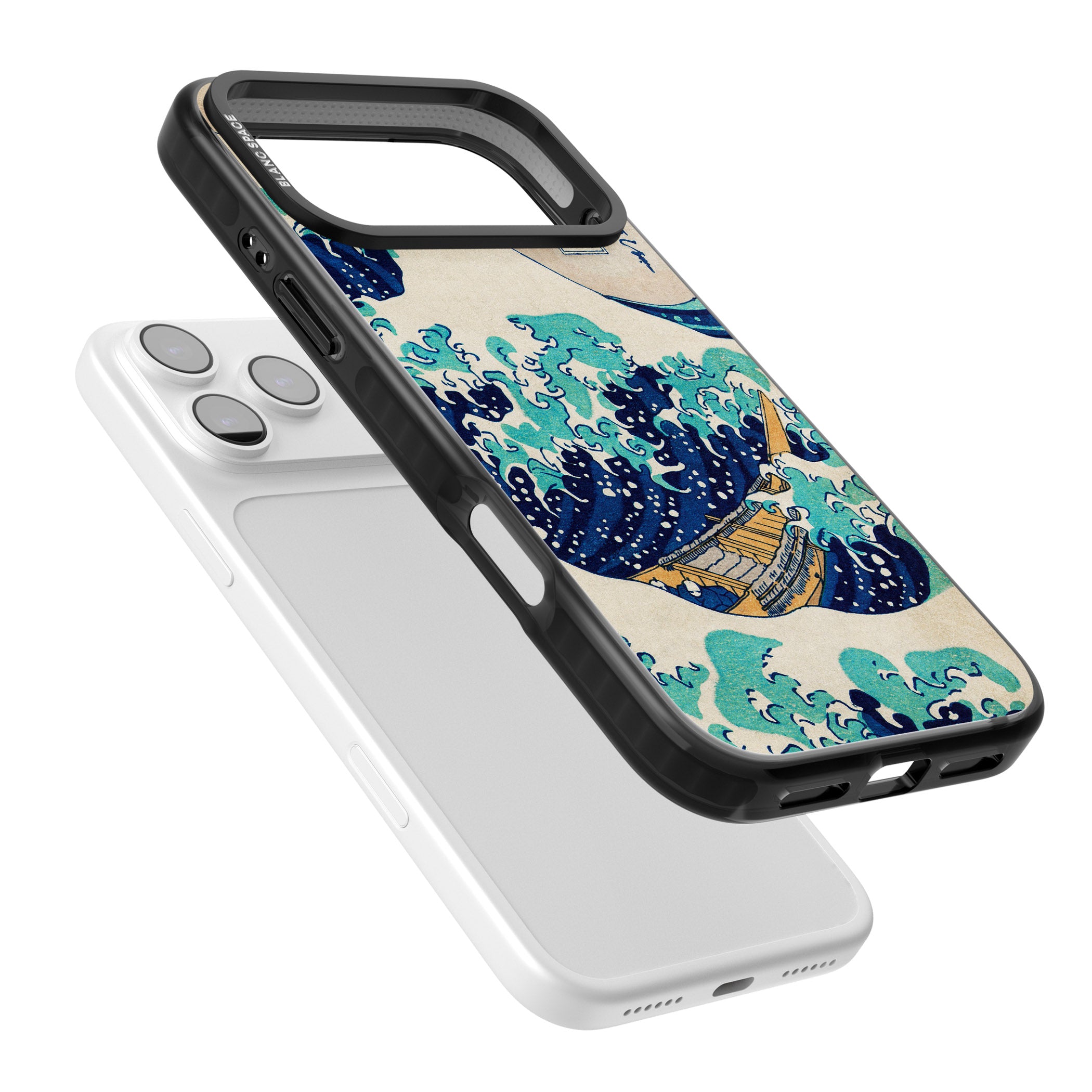 The Great Wave By Katsushika Hokusai iPhone 17 Pro Max Impact Pro Black Phone Case Colours