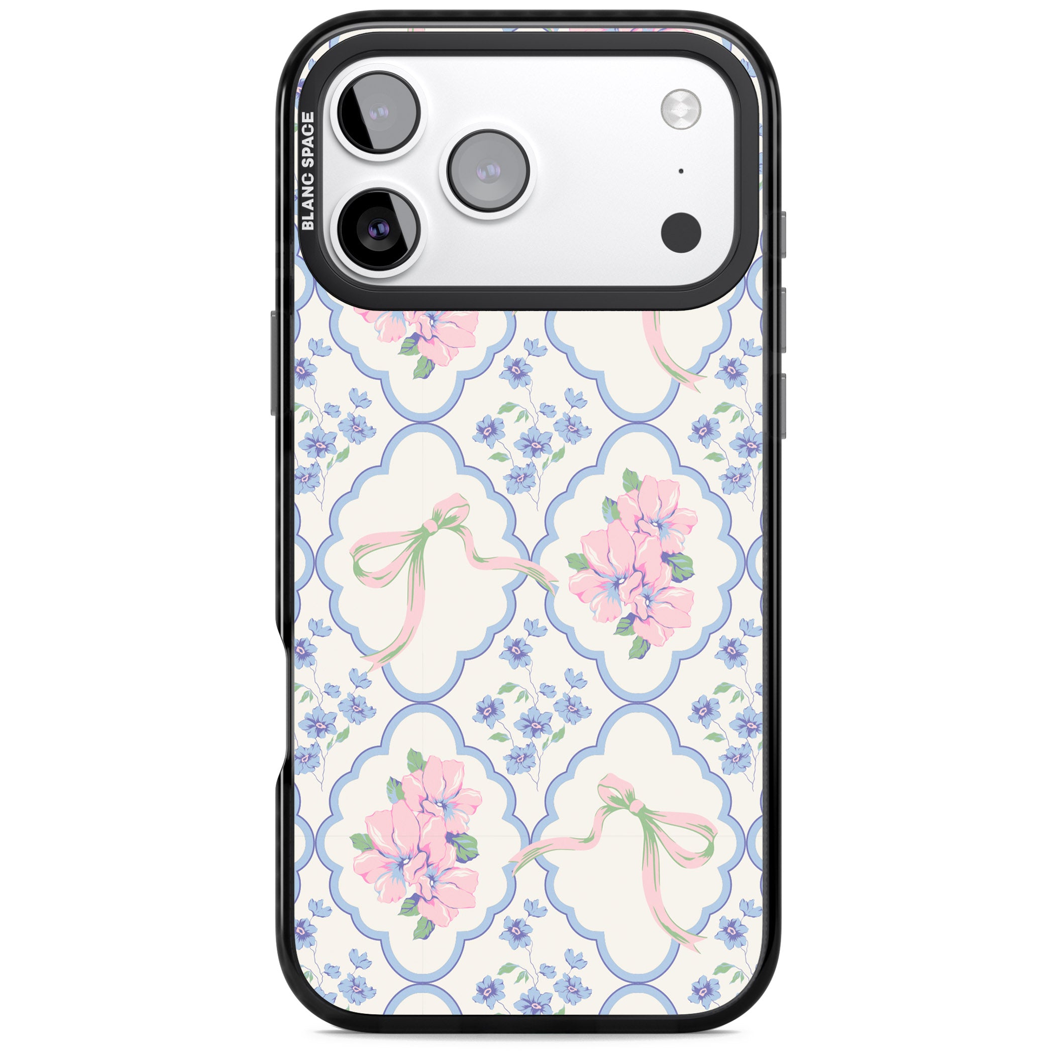 Coquette Flowers & Bows iPhone 17 Pro Max Impact Pro Black Phone Case
