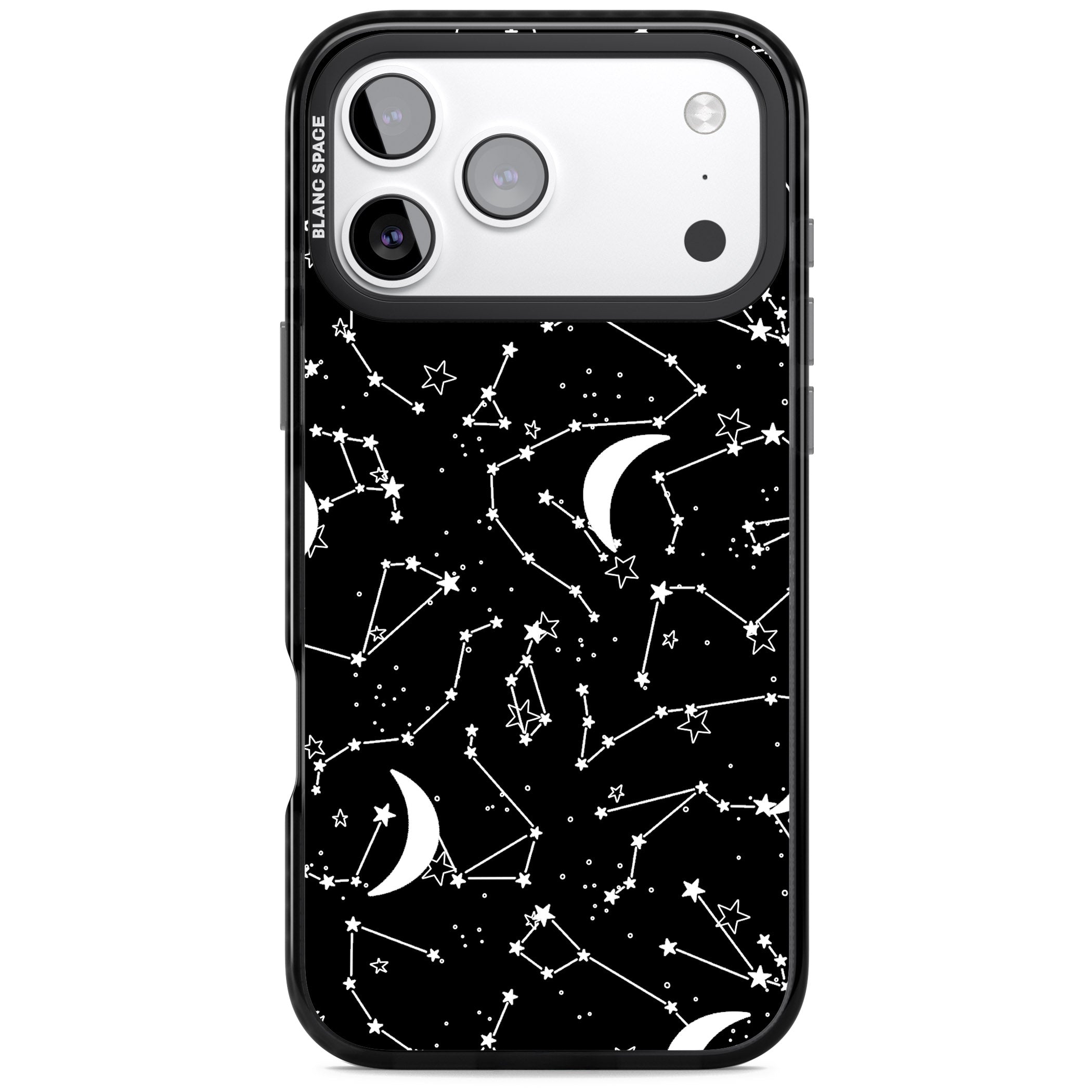 Black Celestial Constellations iPhone 17 Pro Max Impact Pro Black Phone Case