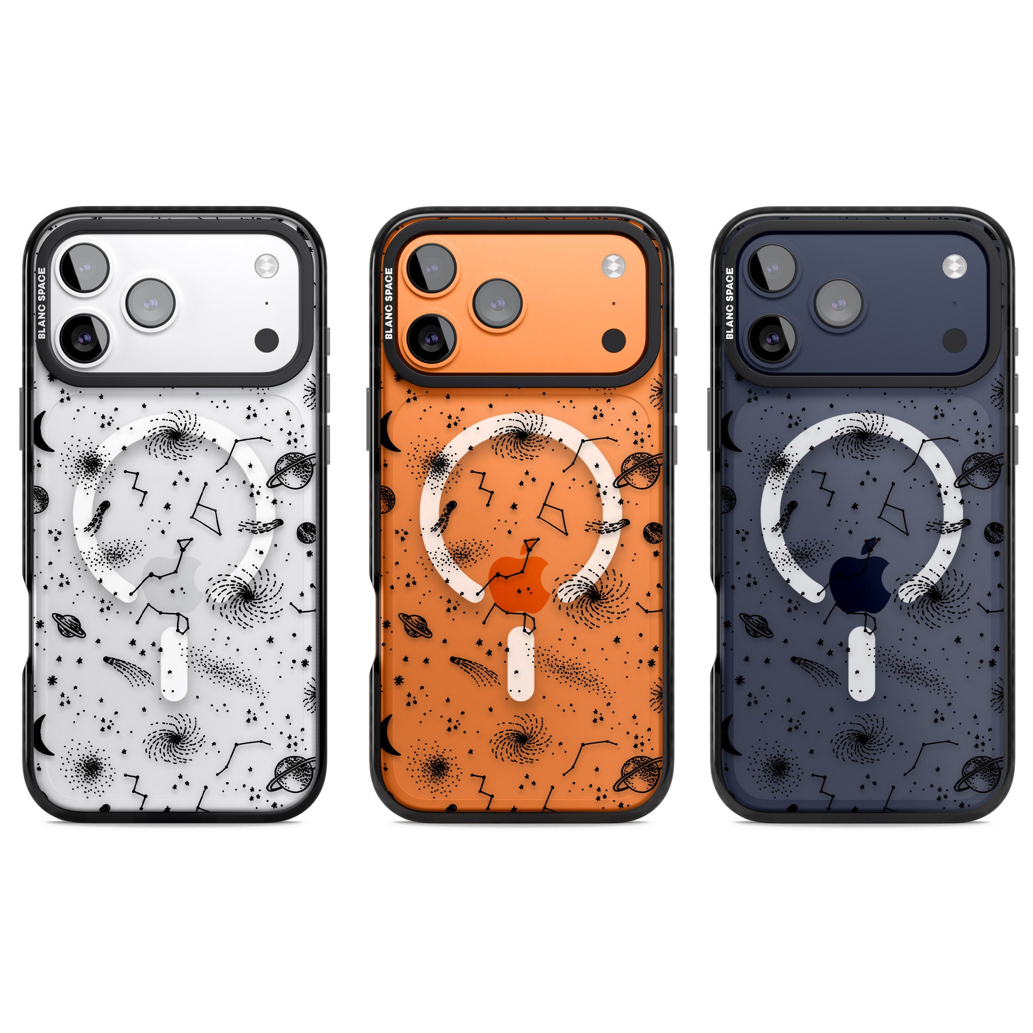 Galactic Sketch iPhone 17 Pro Impact Pro Black Phone Case APT Impact Protection