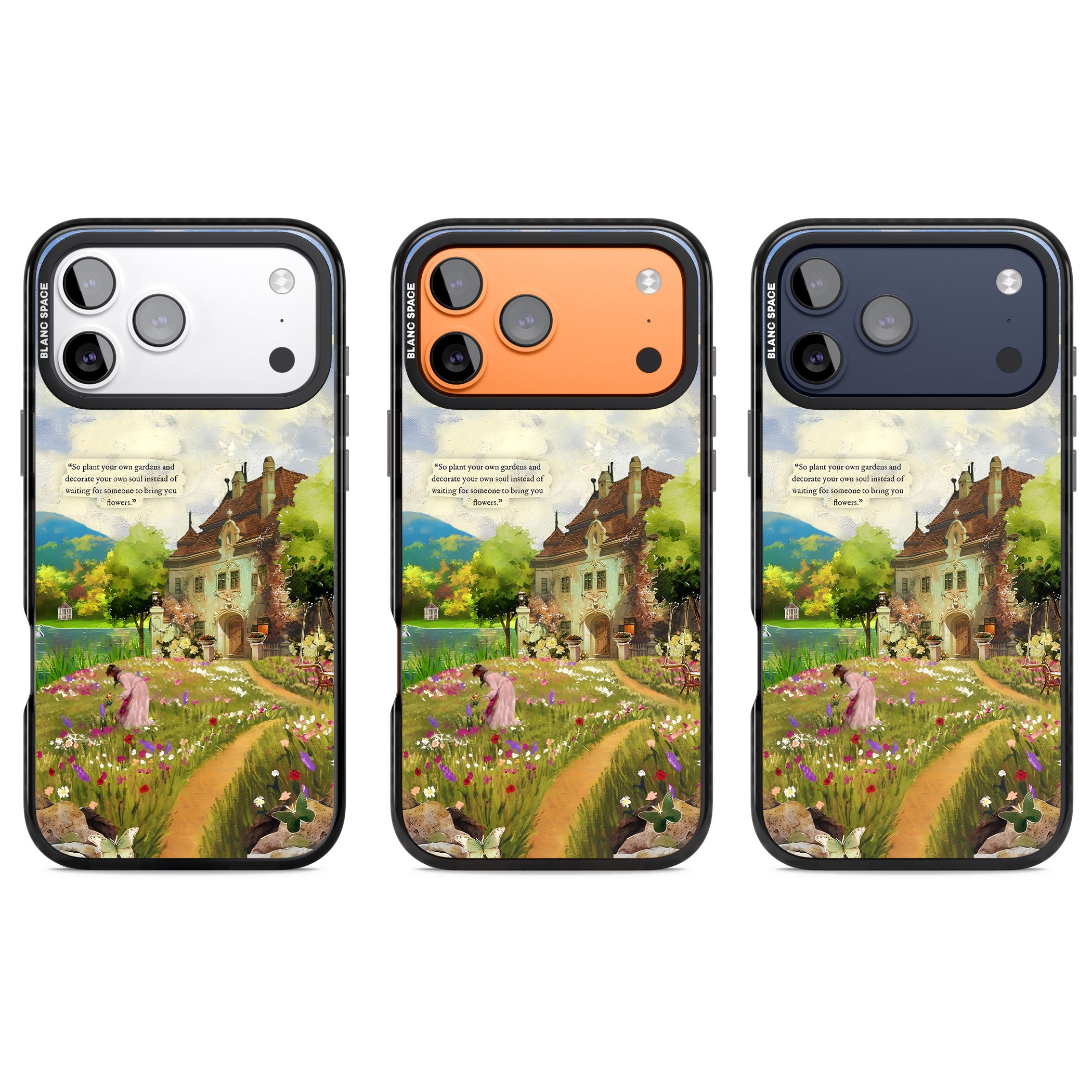 Spring Cottage iPhone 17 Pro Impact Pro Black Phone Case APT Impact Protection