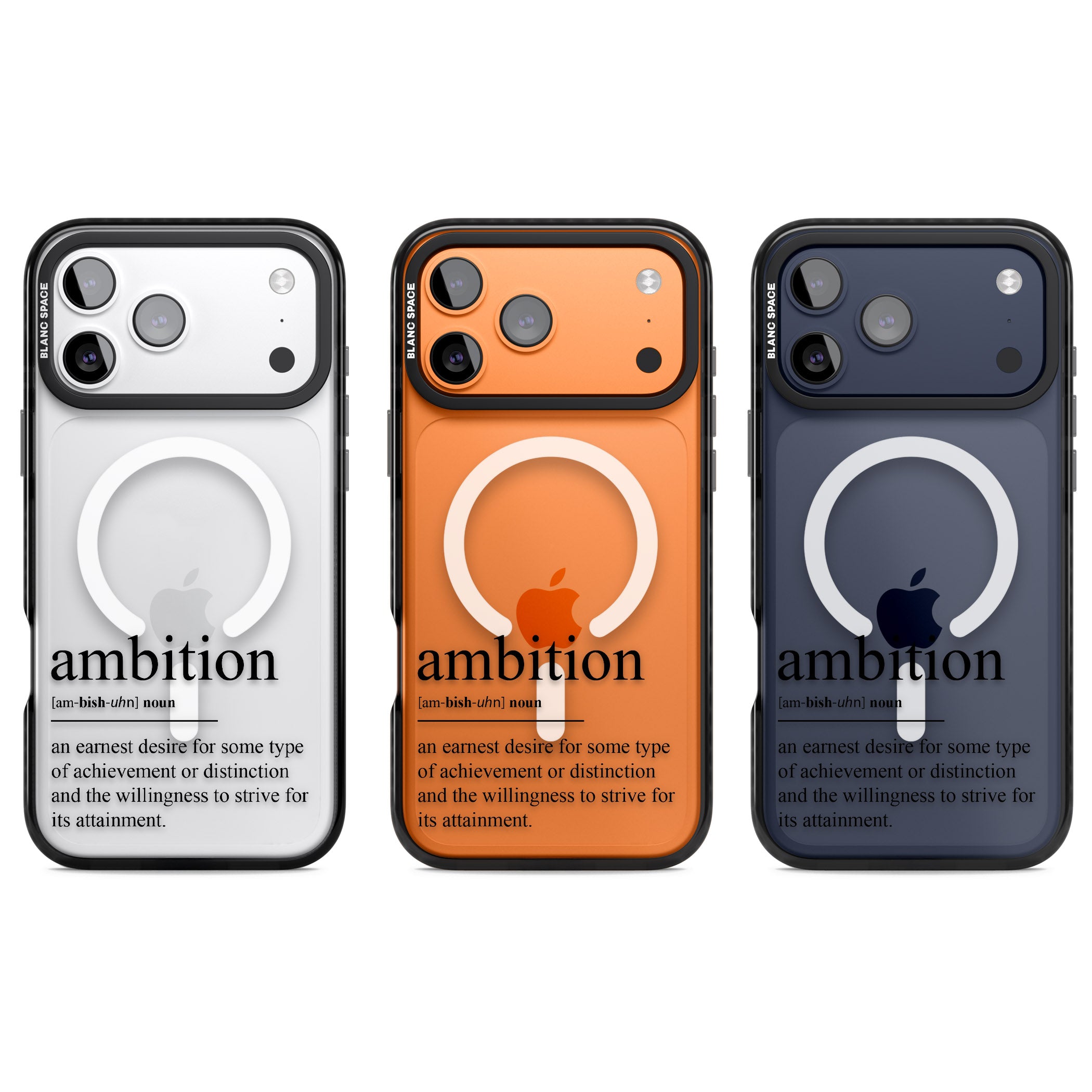 Ambition iPhone 17 Pro Impact Pro Black Phone Case APT Impact Protection