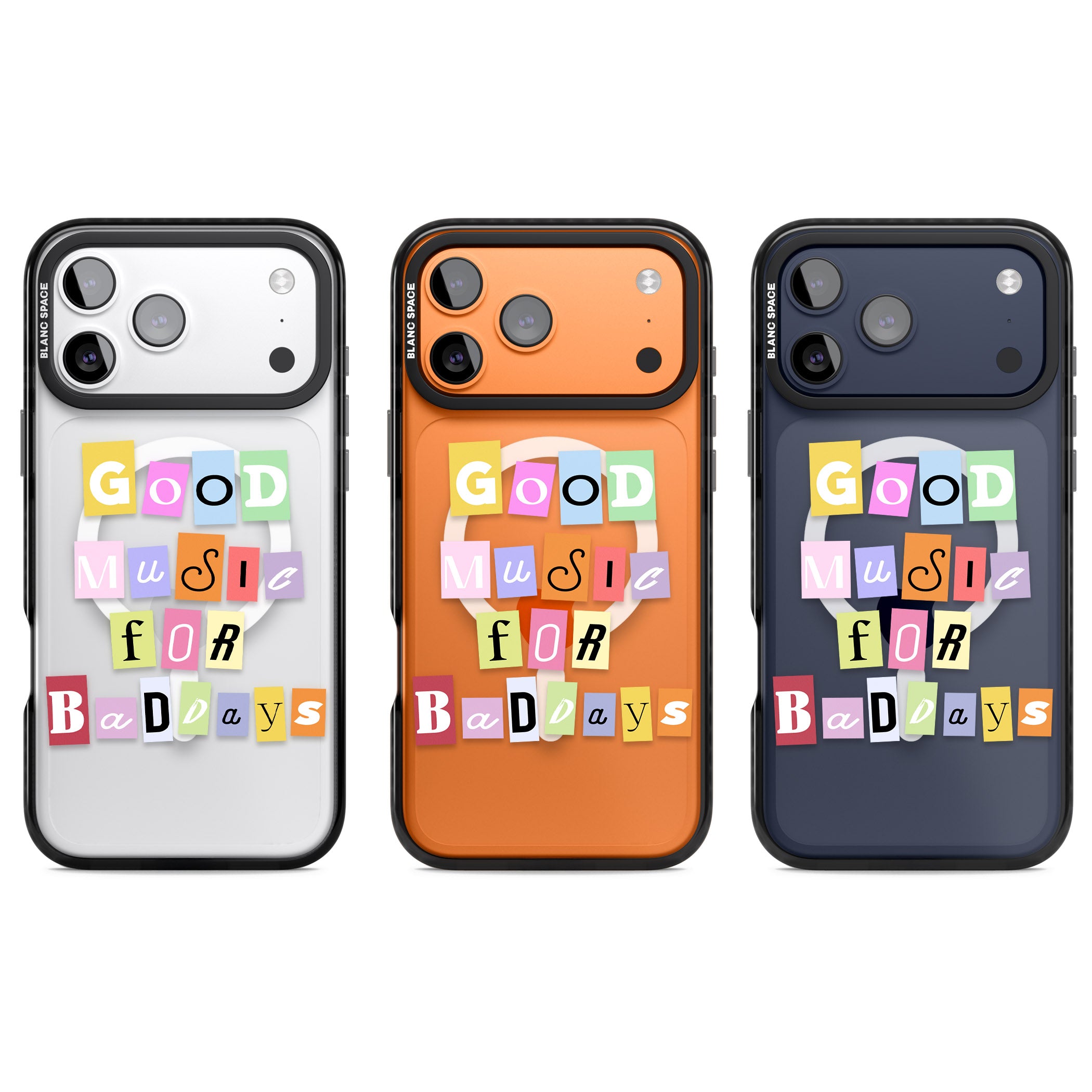 Good Music For Bad Days iPhone 17 Pro Impact Pro Black Phone Case APT Impact Protection