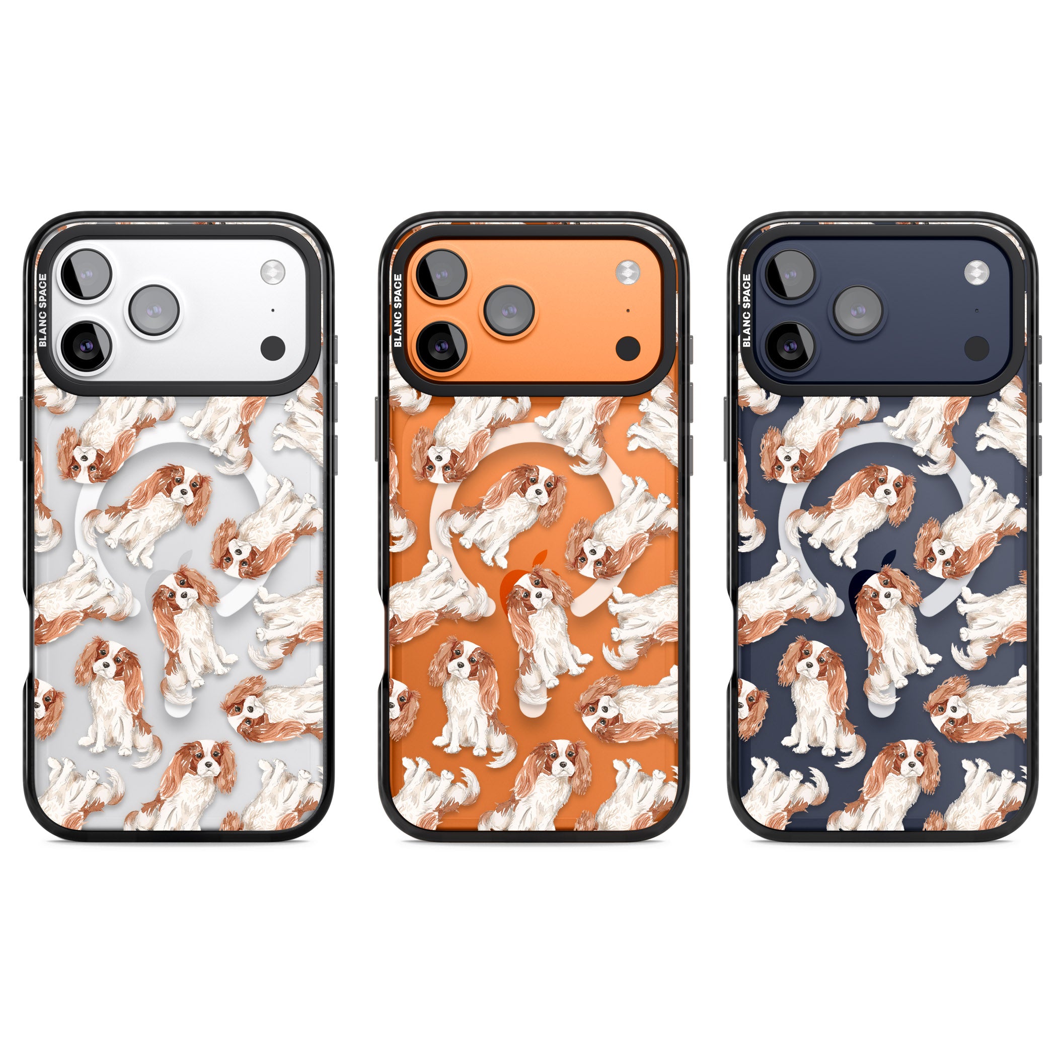 Cavalier King Charles Spaniel iPhone 17 Pro Impact Pro Black Phone Case APT Impact Protection