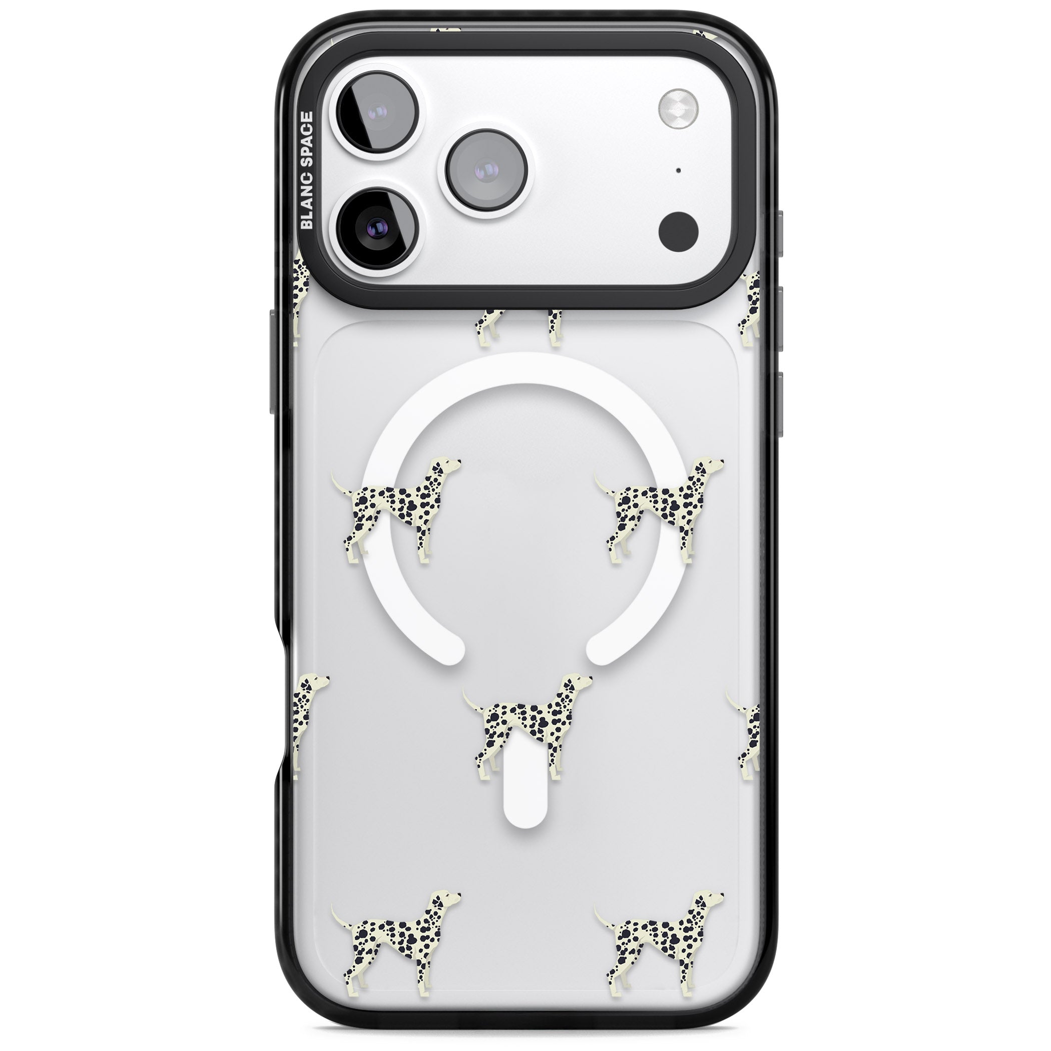 Dalmatian Dog Pattern iPhone 17 Pro Max Impact Pro Black Phone Case