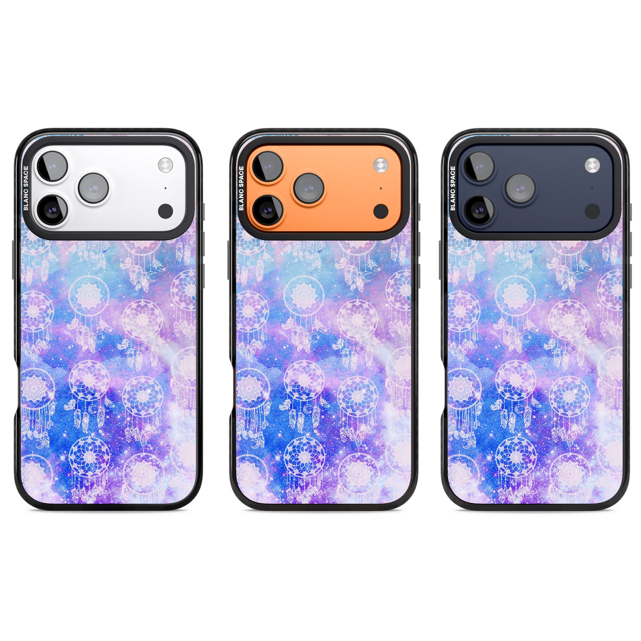 Dreamcatcher Galaxy Tie Dye iPhone 17 Pro Impact Pro Black Phone Case APT Impact Protection