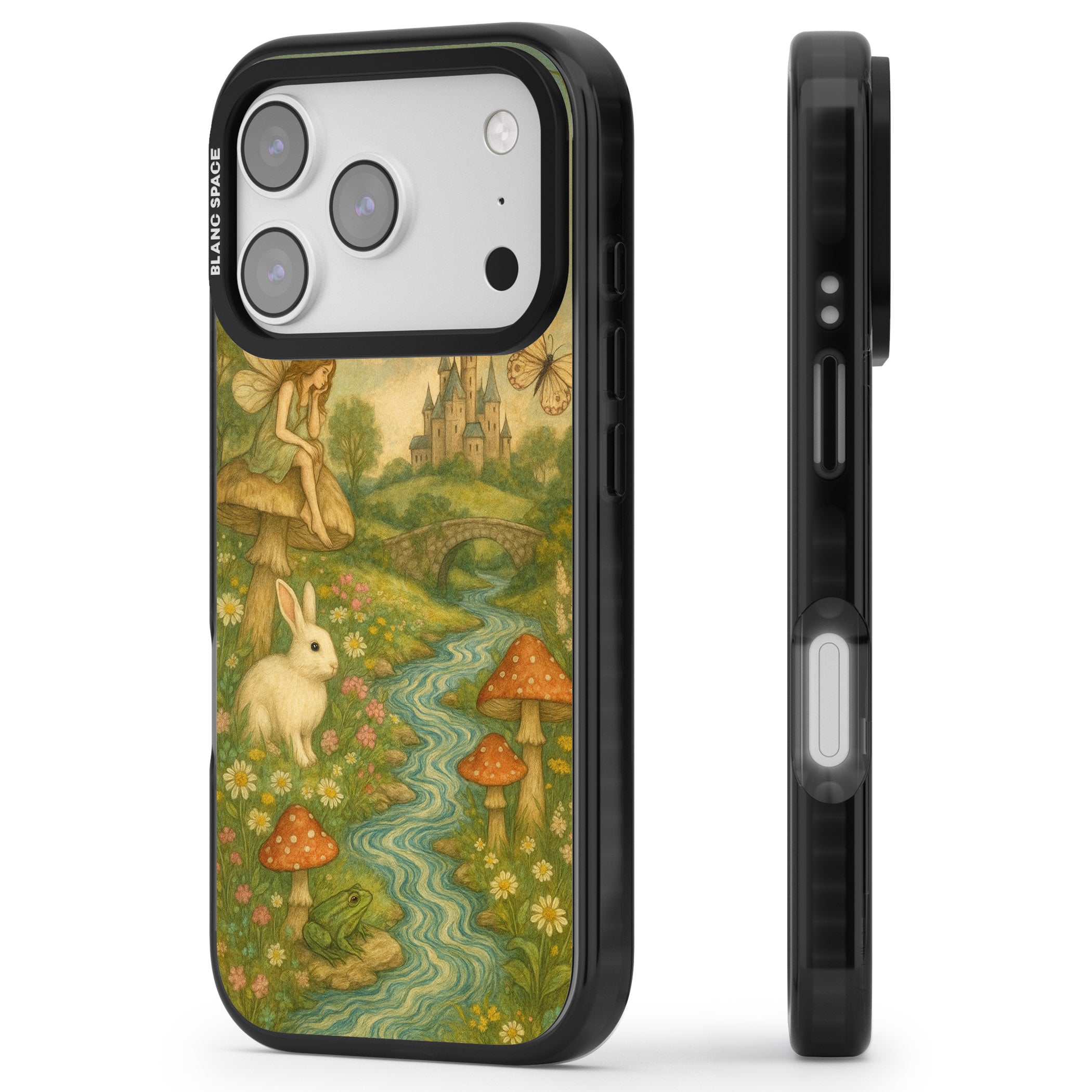 Castle Fairy iPhone 17 Pro Impact Pro Black Phone Case Side Profile