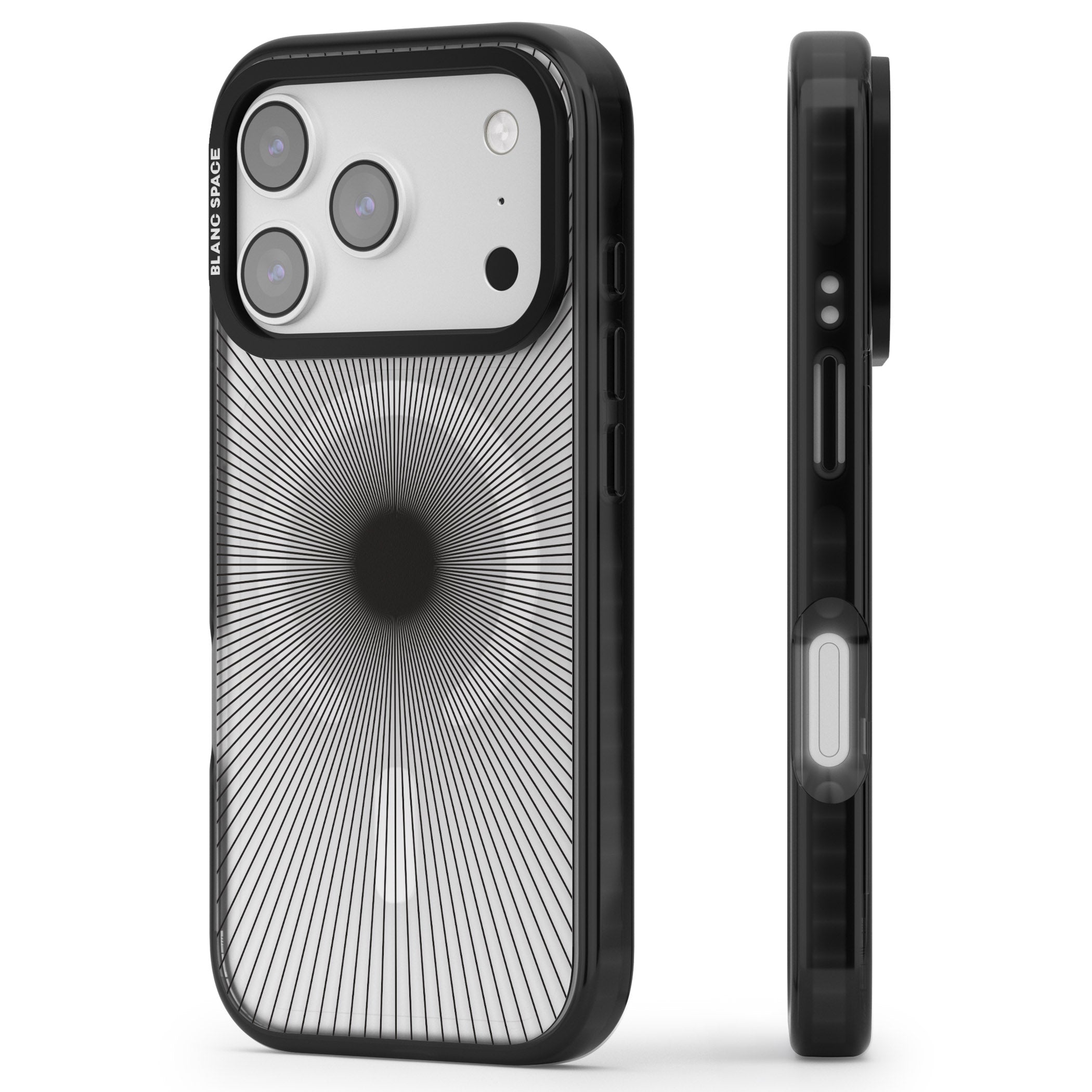 Sunburst iPhone 17 Pro Impact Pro Black Phone Case Side Profile