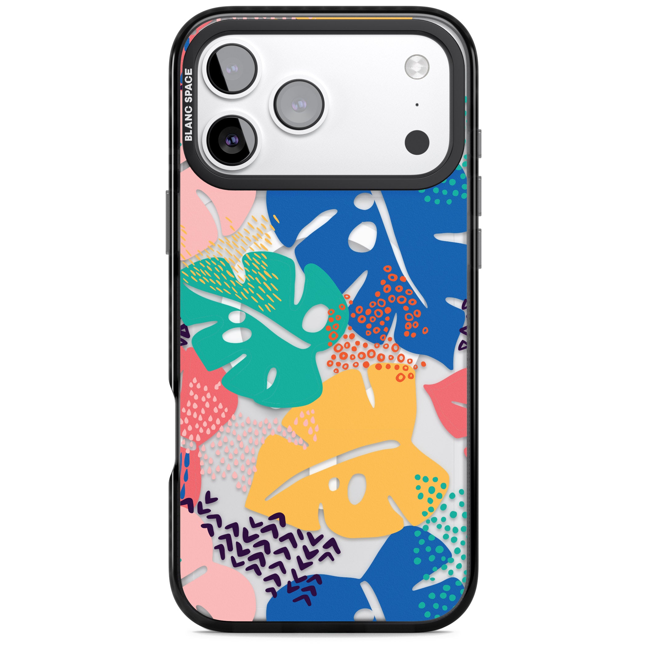 Vibrant Leaves iPhone 17 Pro Max Impact Pro Black Phone Case