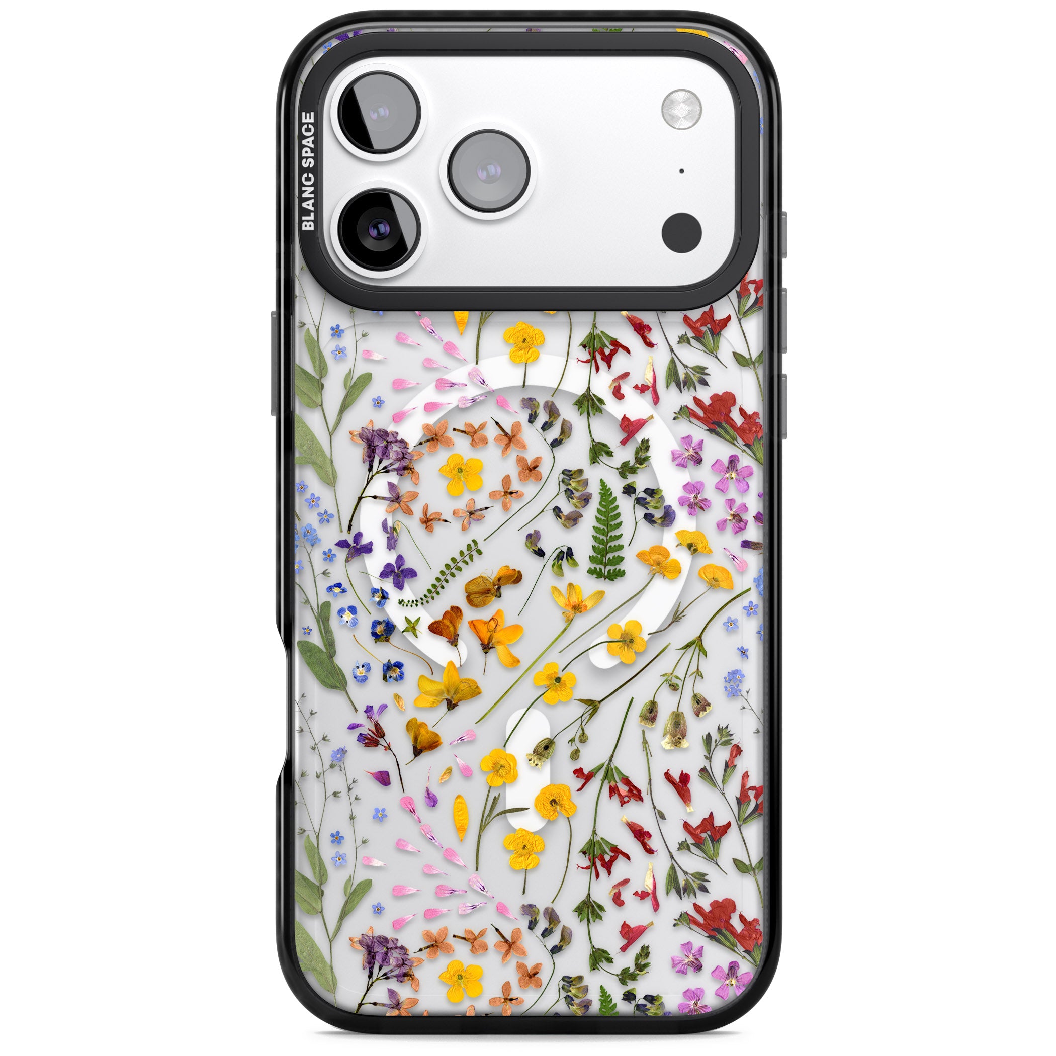 Wildflower iPhone 17 Pro Max Impact Pro Black Phone Case