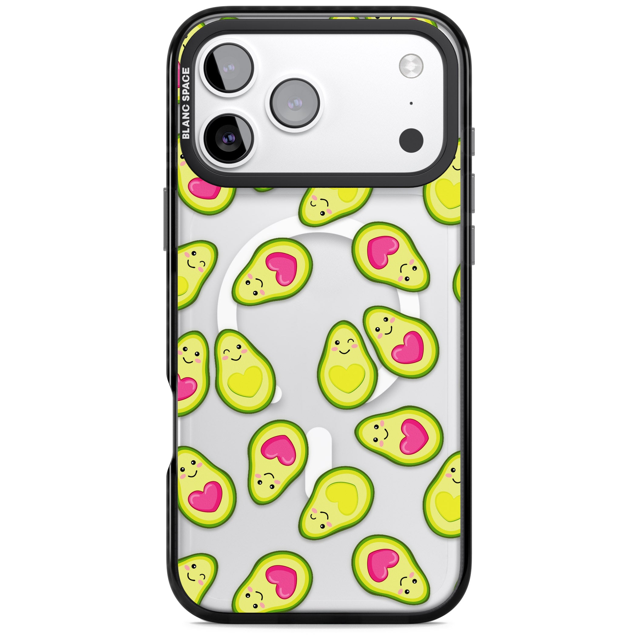 Avocado Love iPhone 17 Pro Impact Pro Black Phone Case