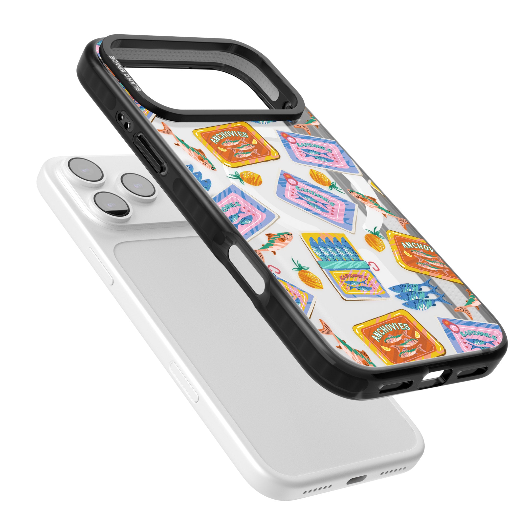 Sardines & Anchovies iPhone 17 Pro Impact Pro Black Phone Case Colours