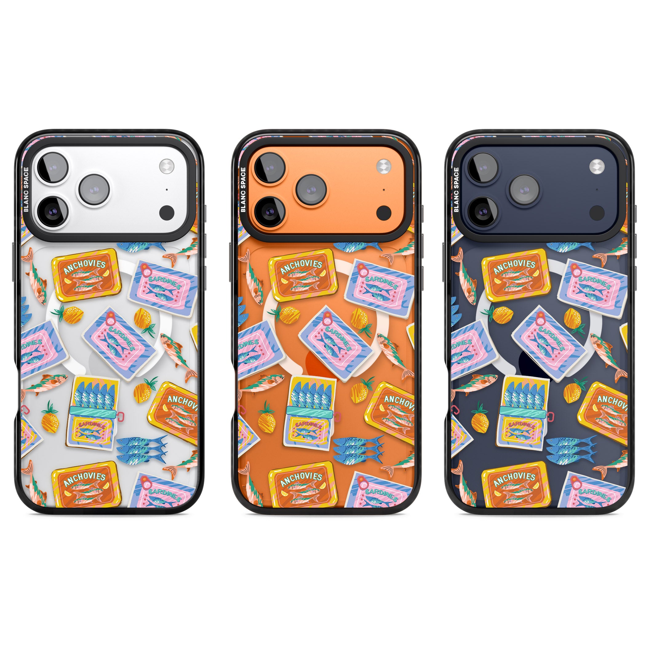 Sardines & Anchovies iPhone 17 Pro Impact Pro Black Phone Case APT Impact Protection