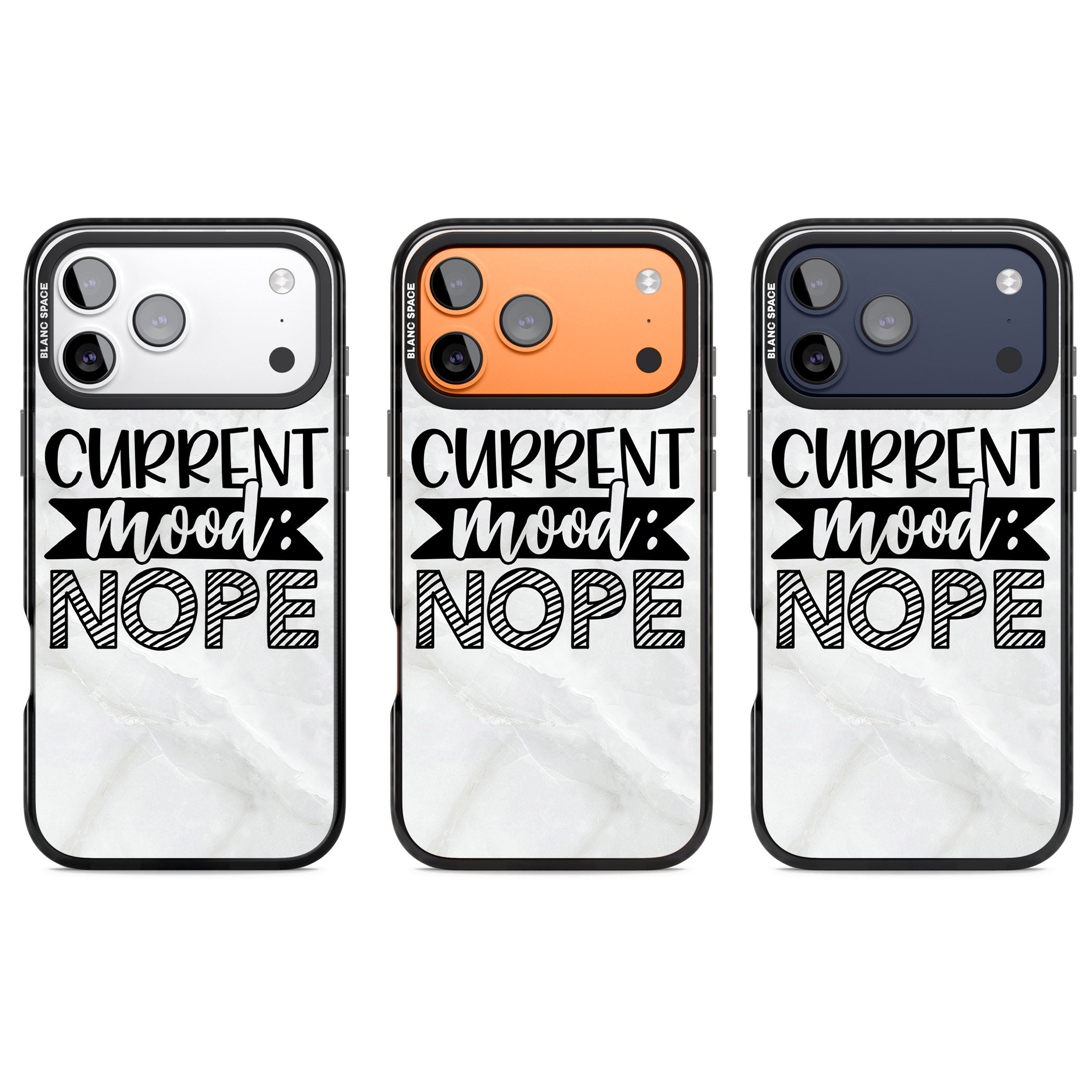Current Mood Nope iPhone 17 Pro Impact Pro Black Phone Case APT Impact Protection