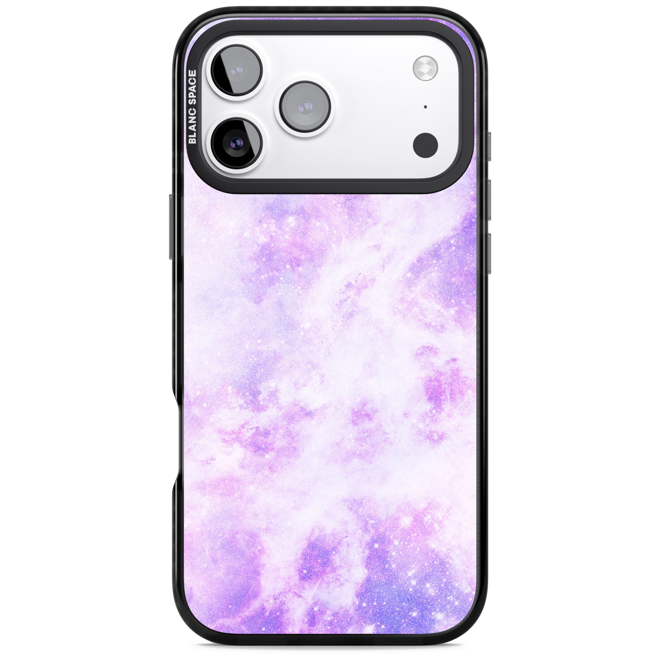 Purple Galaxy Vibes iPhone 17 Pro Max Impact Pro Black Phone Case
