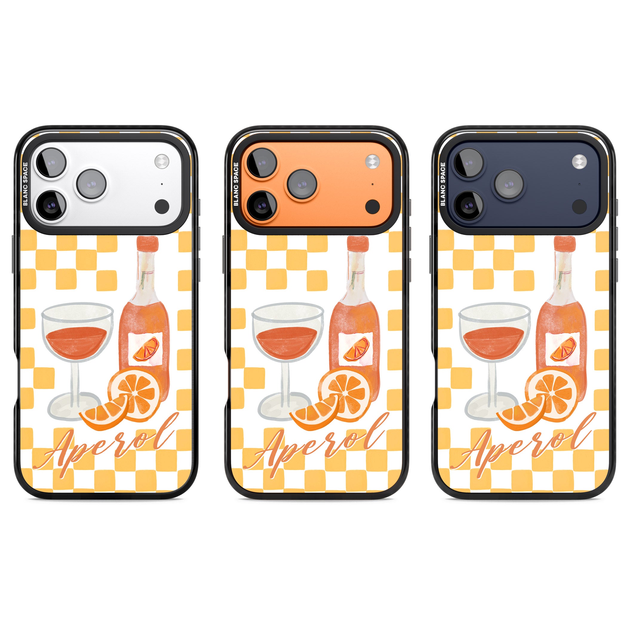 Checked Spritz iPhone 17 Pro Impact Pro Black Phone Case APT Impact Protection