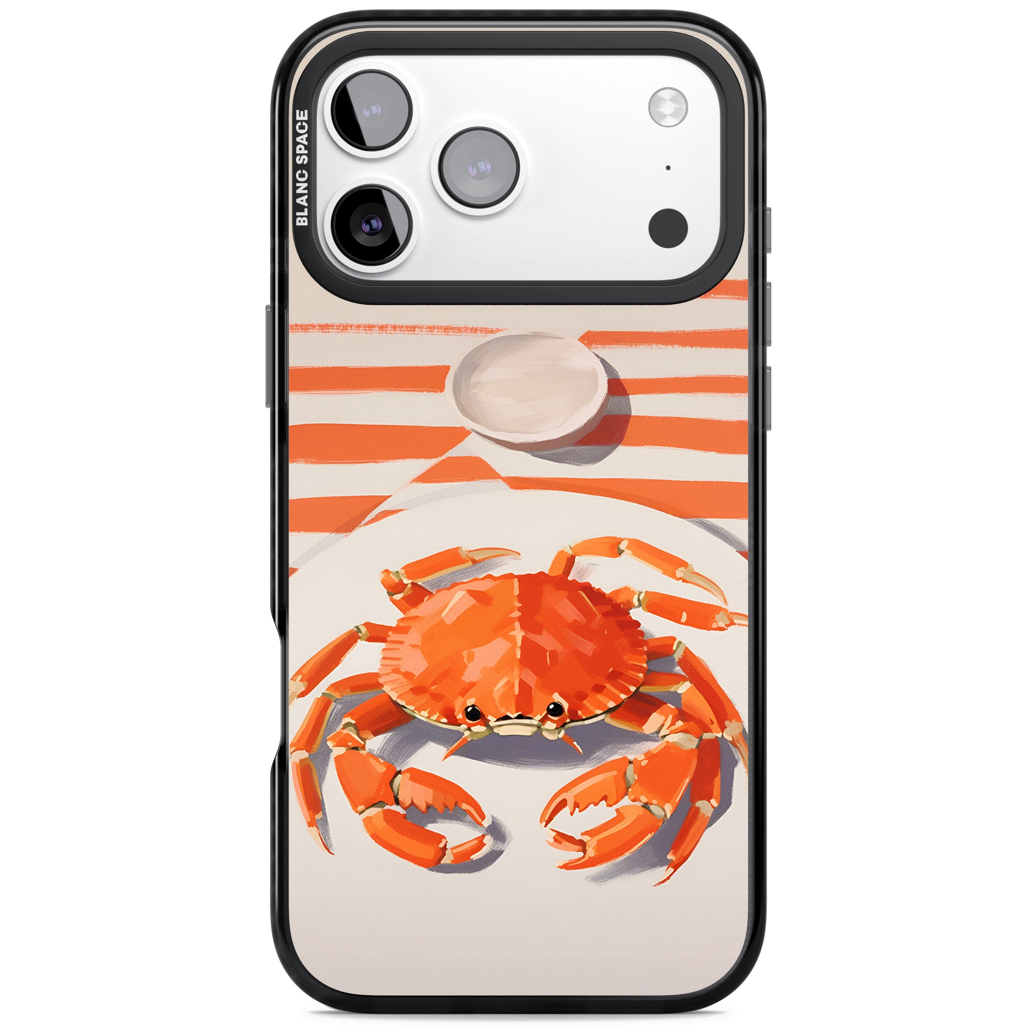 Beach Crab iPhone 17 Pro Impact Pro Black Phone Case