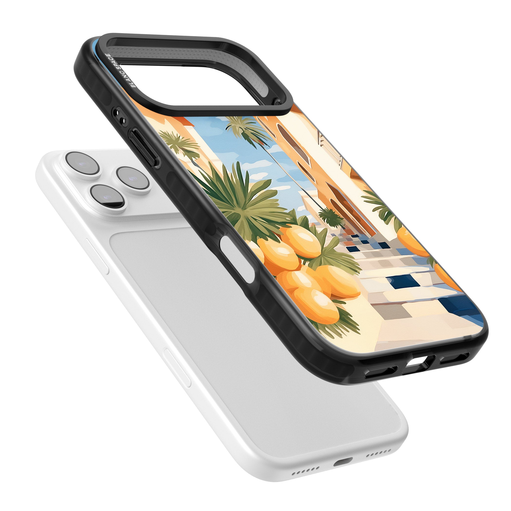 Mediterranean Village iPhone 17 Pro Impact Pro Black Phone Case Colours