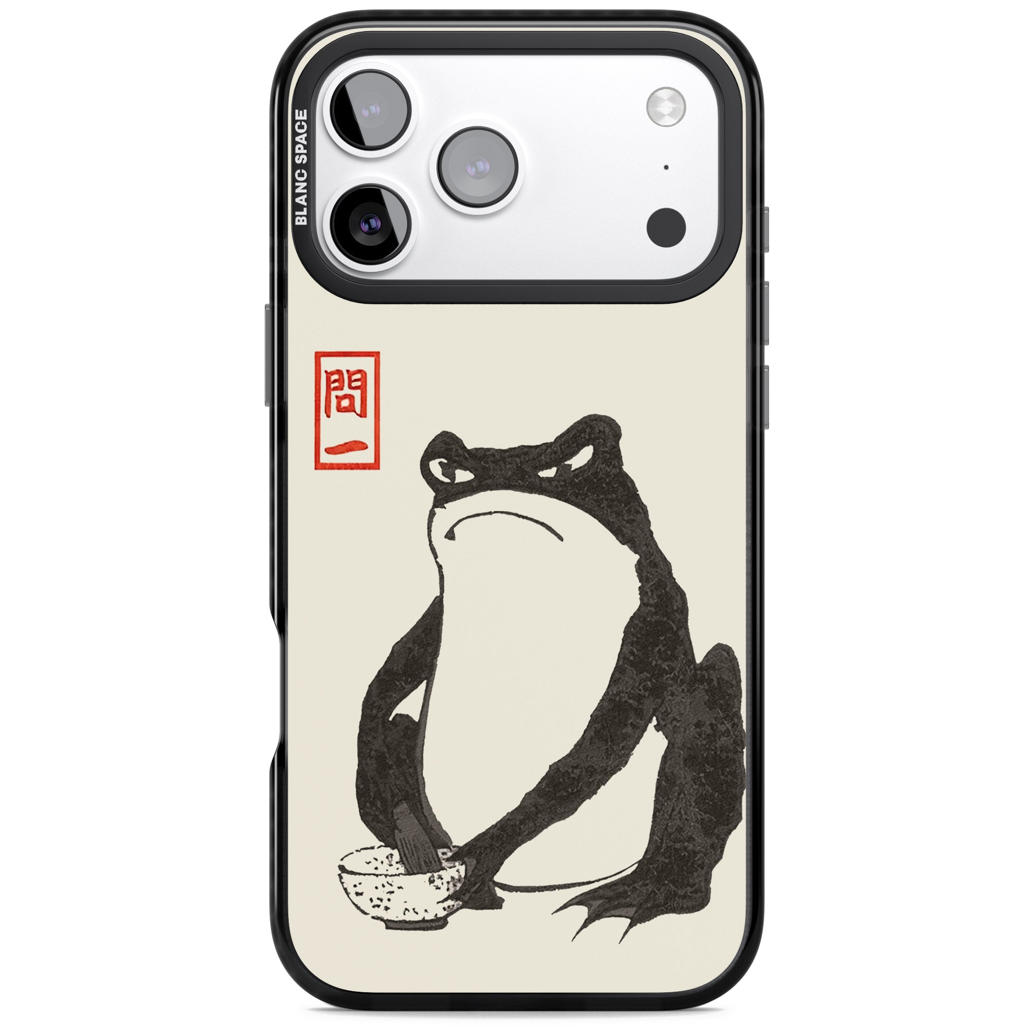 Matsumoto Hoji Grumpy Toad iPhone 17 Pro Max Impact Pro Black Phone Case