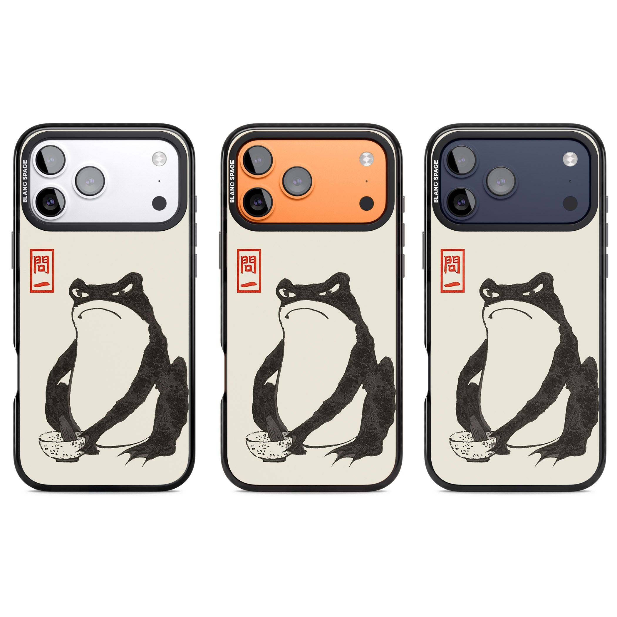 Matsumoto Hoji Grumpy Toad iPhone 17 Pro Impact Pro Black Phone Case APT Impact Protection