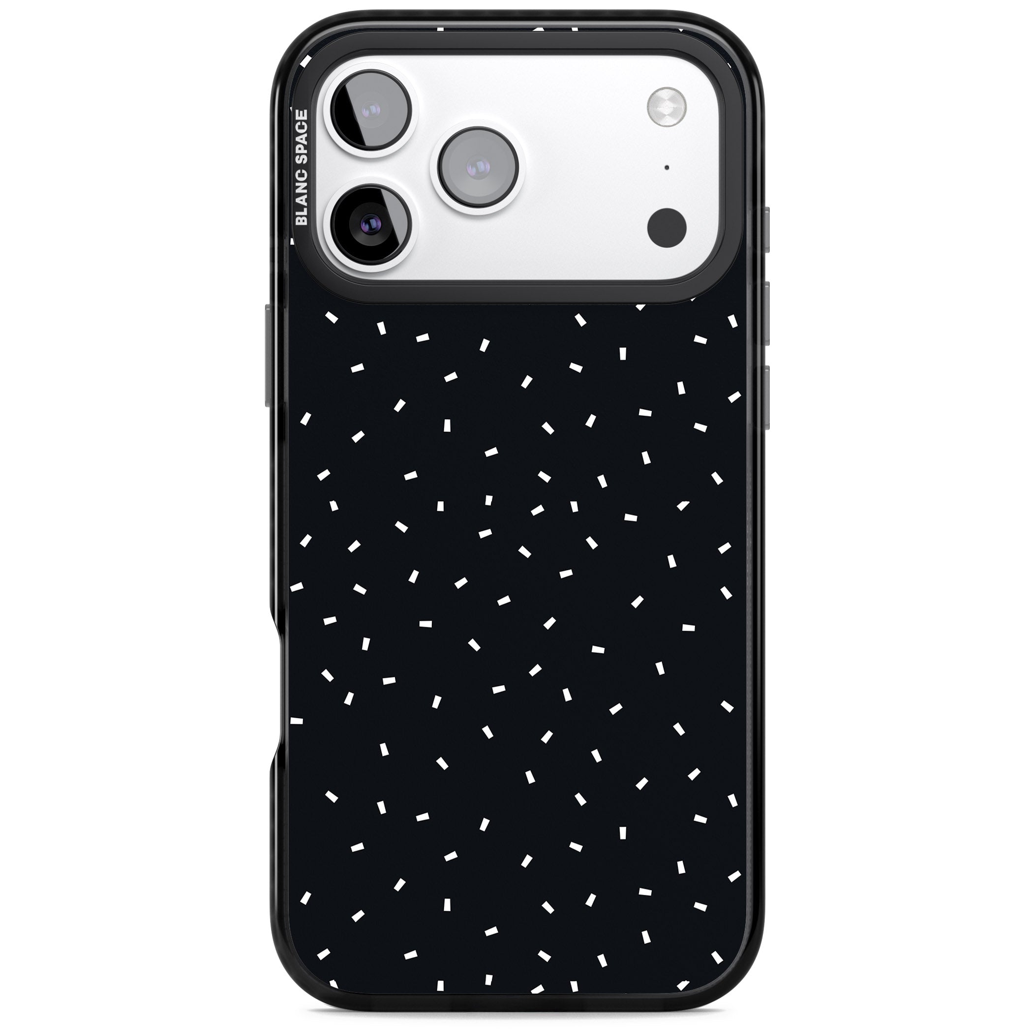 Confetti (Black) iPhone 17 Pro Impact Pro Black Phone Case