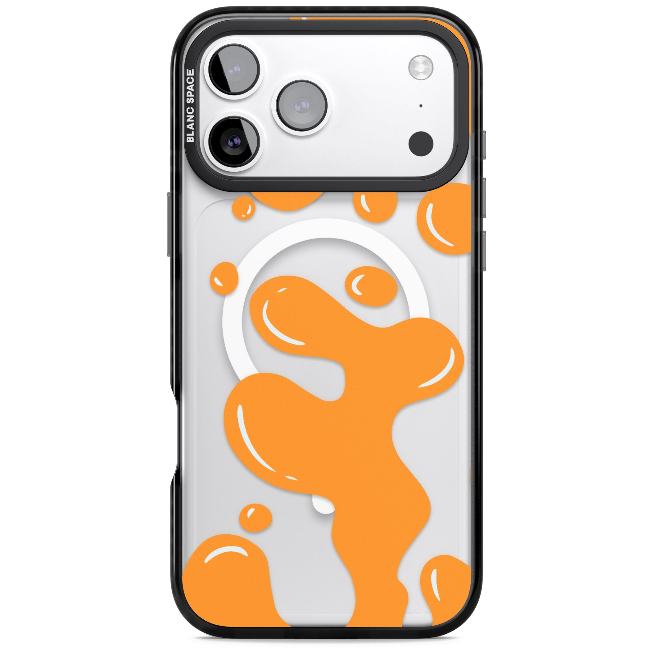 Orange Lava Lamp iPhone 17 Pro Max Impact Pro Black Phone Case