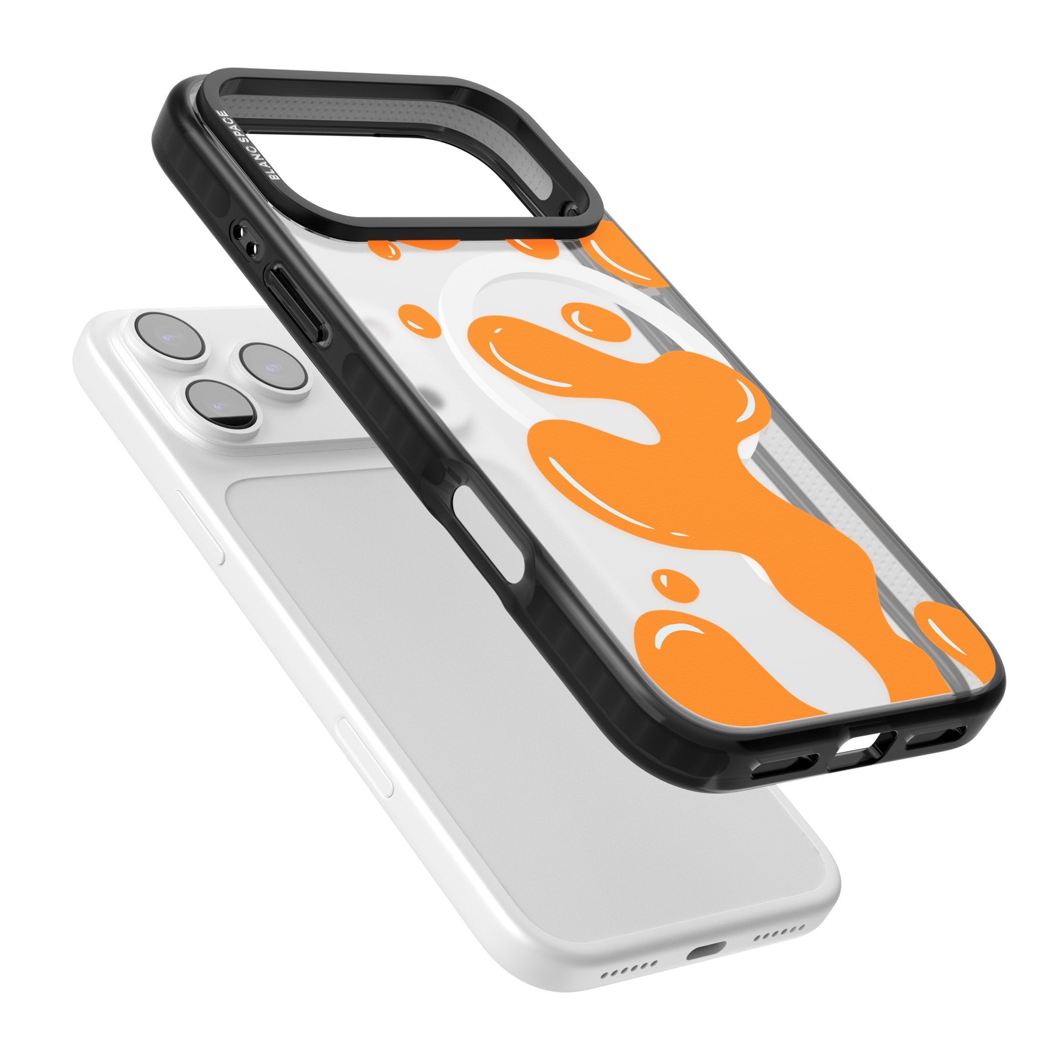 Orange Lava Lamp iPhone 17 Pro Max Impact Pro Black Phone Case Colours