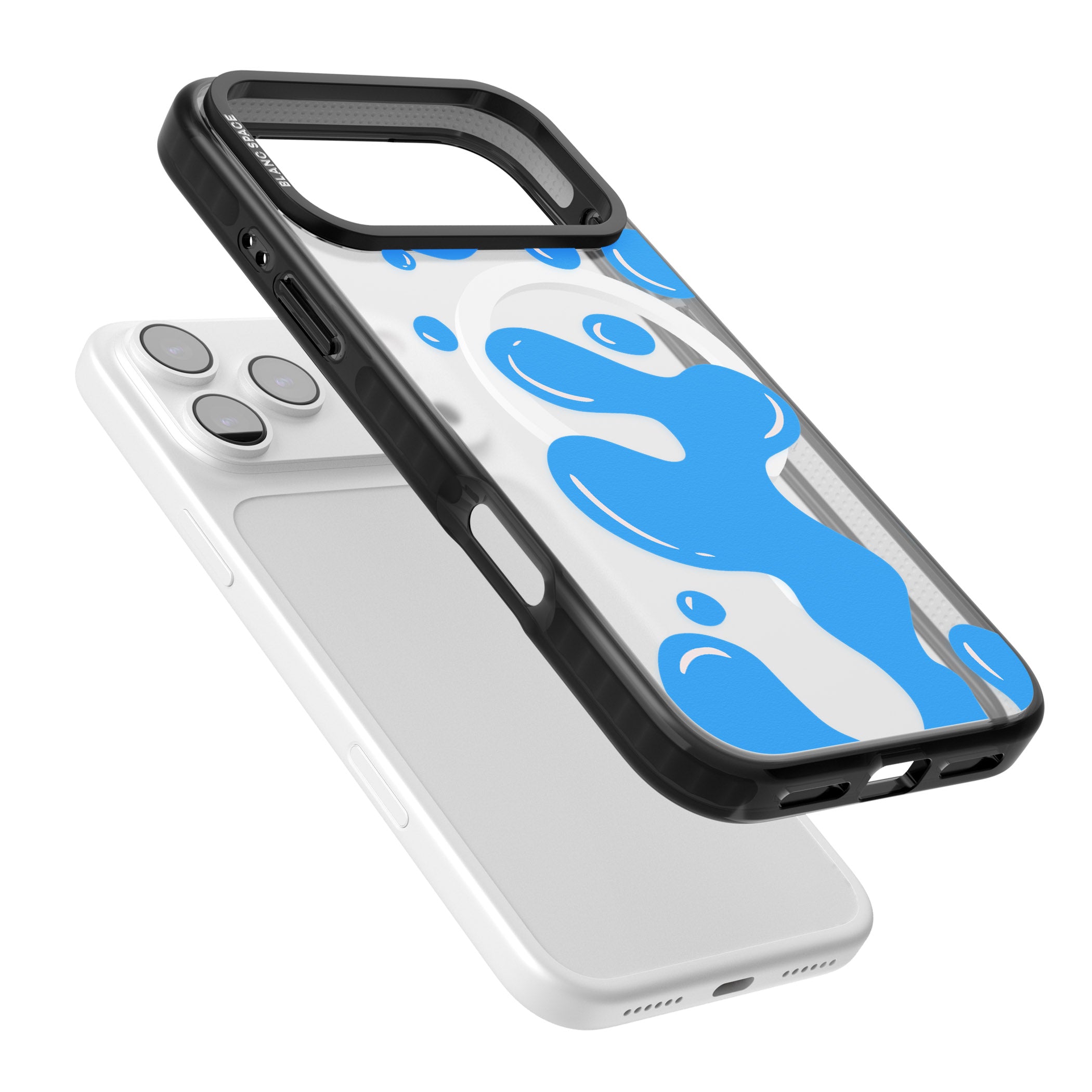 Blue Lava Lamp iPhone 17 Pro Impact Pro Black Phone Case Colours