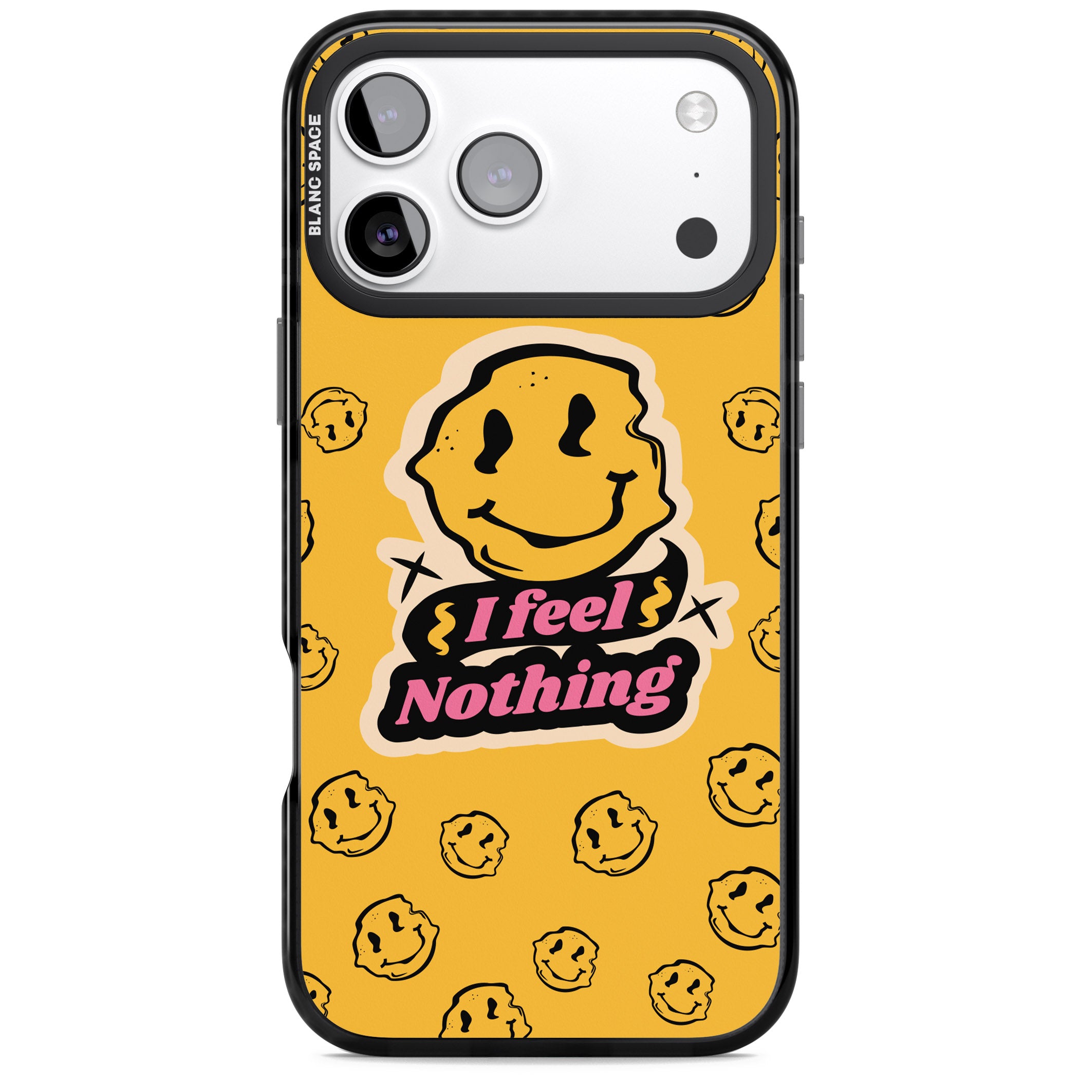 I Feel Nothing iPhone 17 Pro Impact Pro Black Phone Case