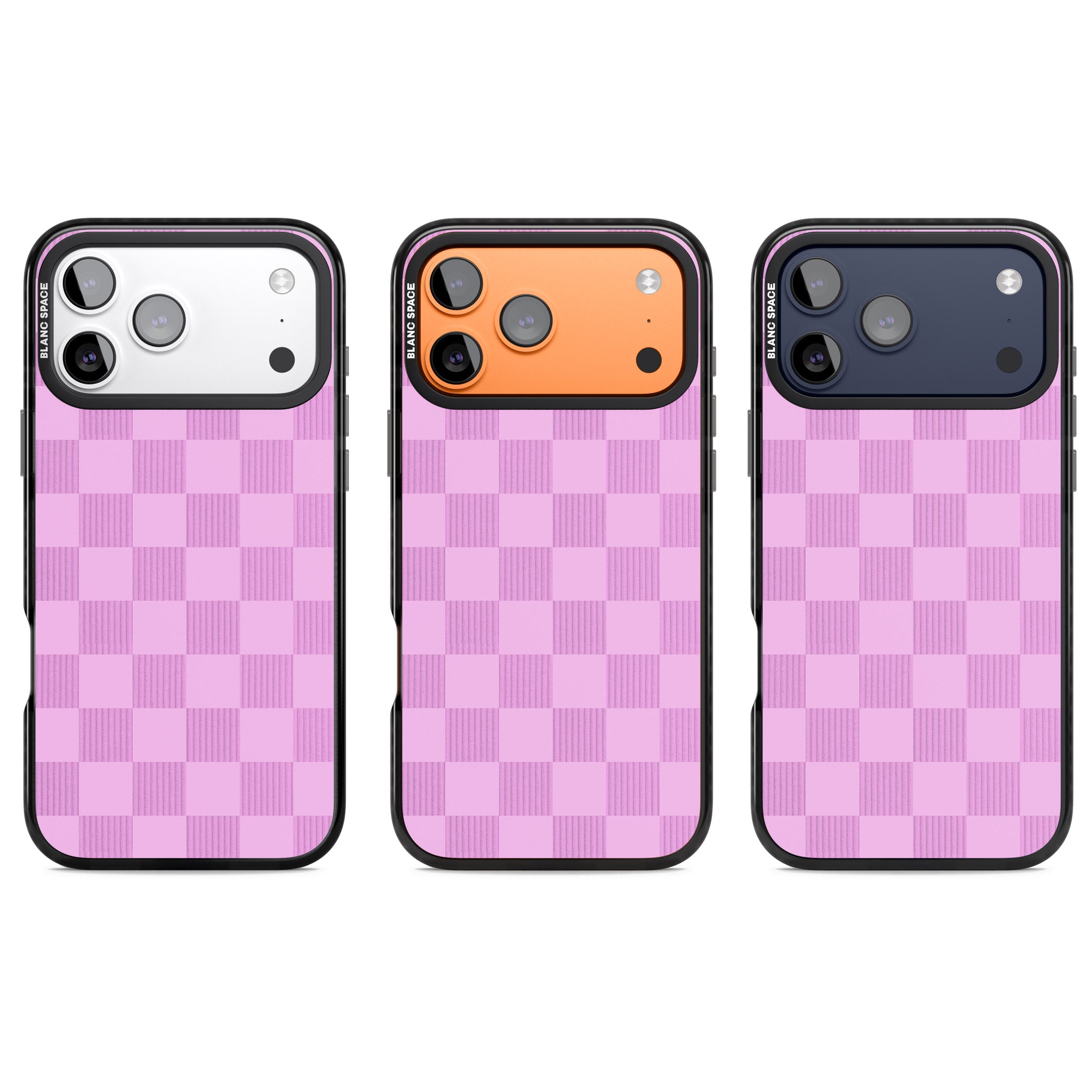 Bubblegum Checkered iPhone 17 Pro Impact Pro Black Phone Case APT Impact Protection