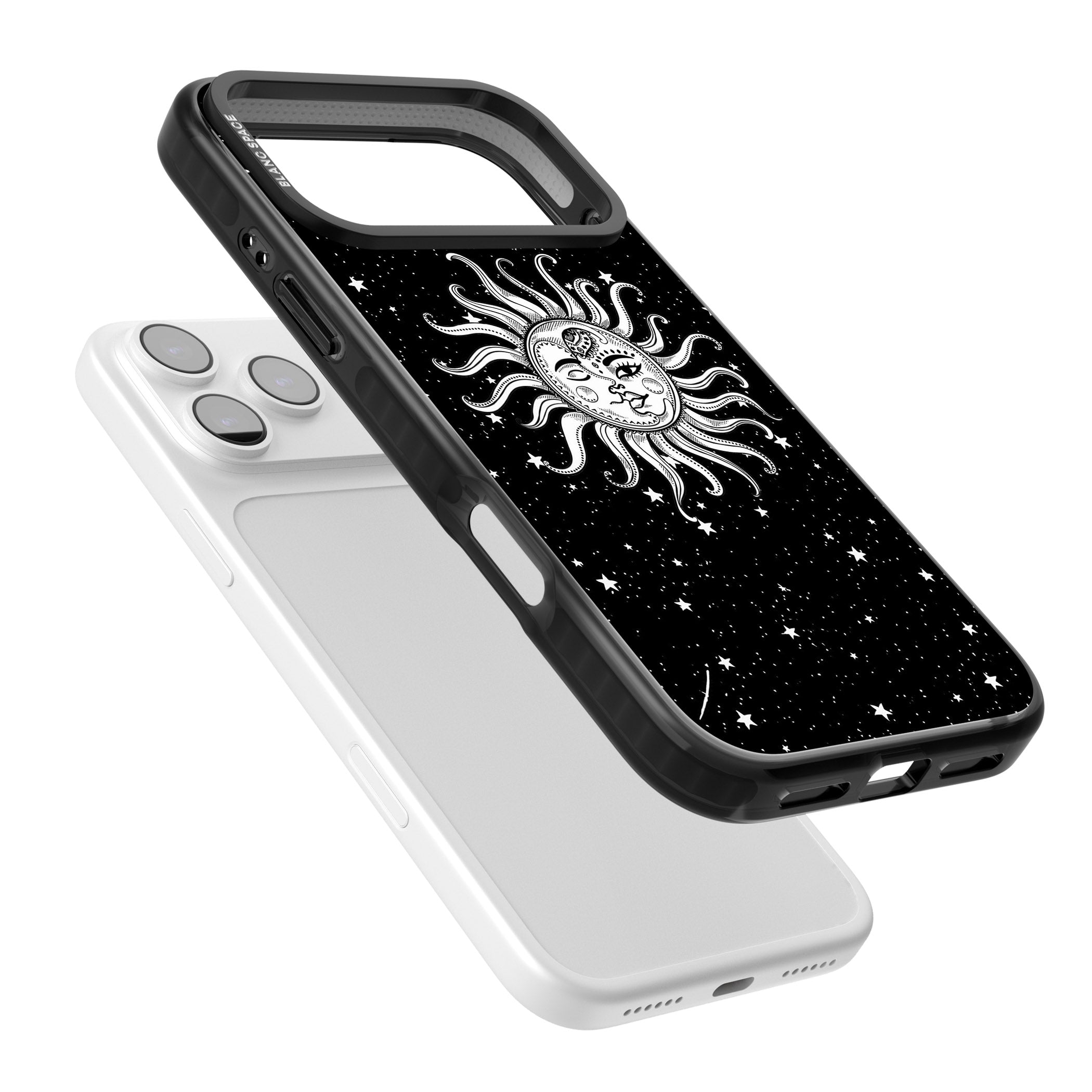 Mystic Sun Moon iPhone 17 Pro Impact Pro Black Phone Case Colours