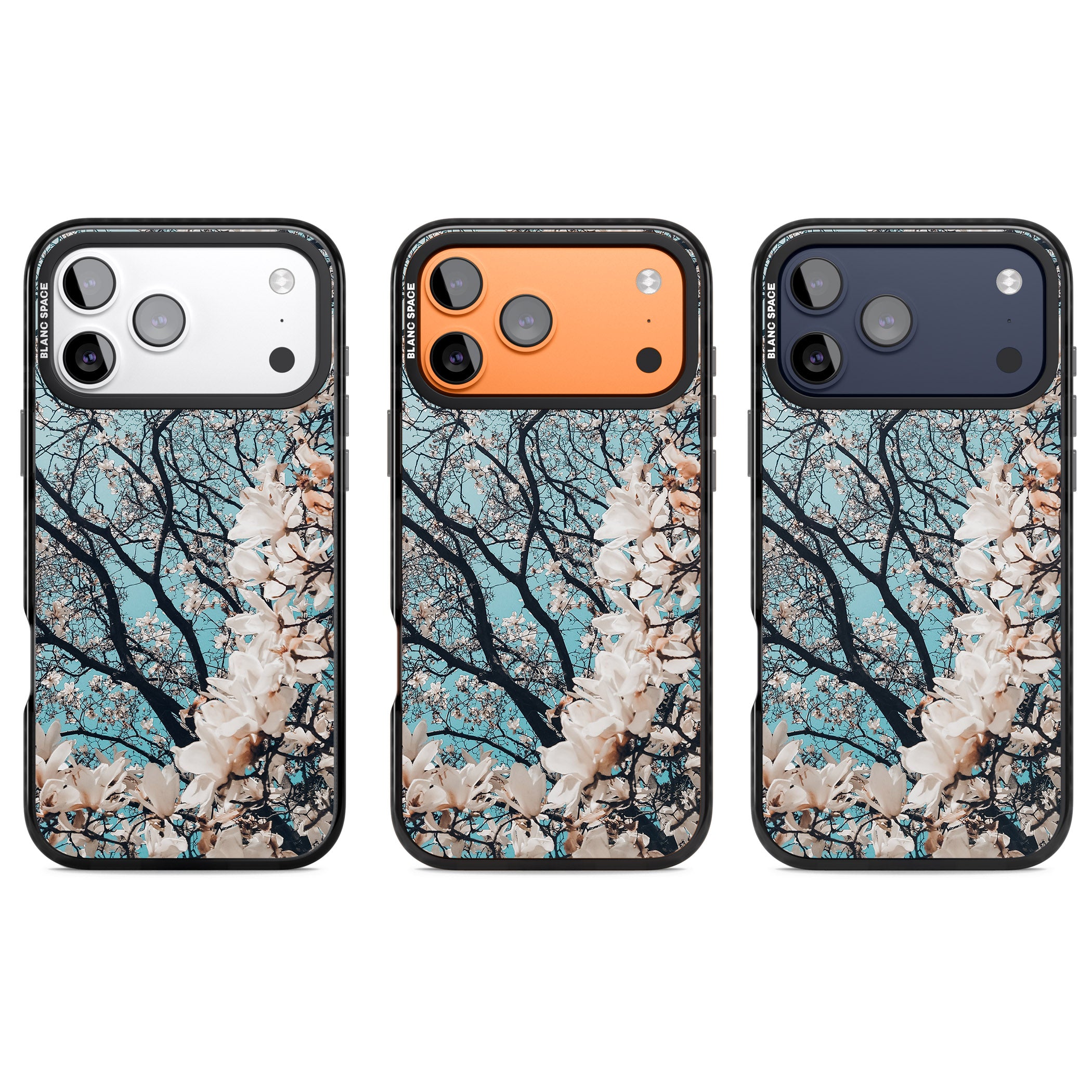 Magnolia Bloom iPhone 17 Pro Impact Pro Black Phone Case APT Impact Protection