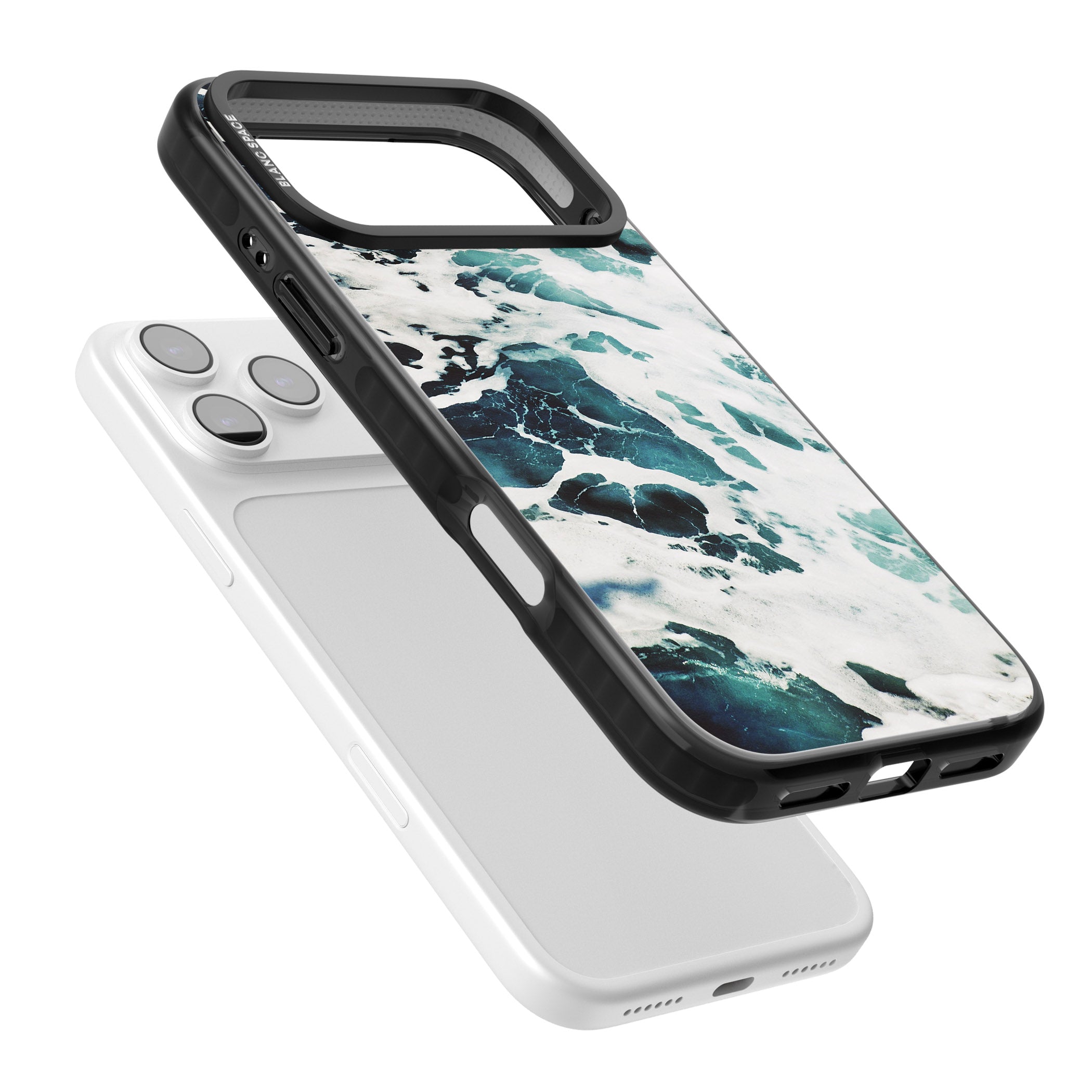 Ocean Surge iPhone 17 Pro Impact Pro Black Phone Case Colours