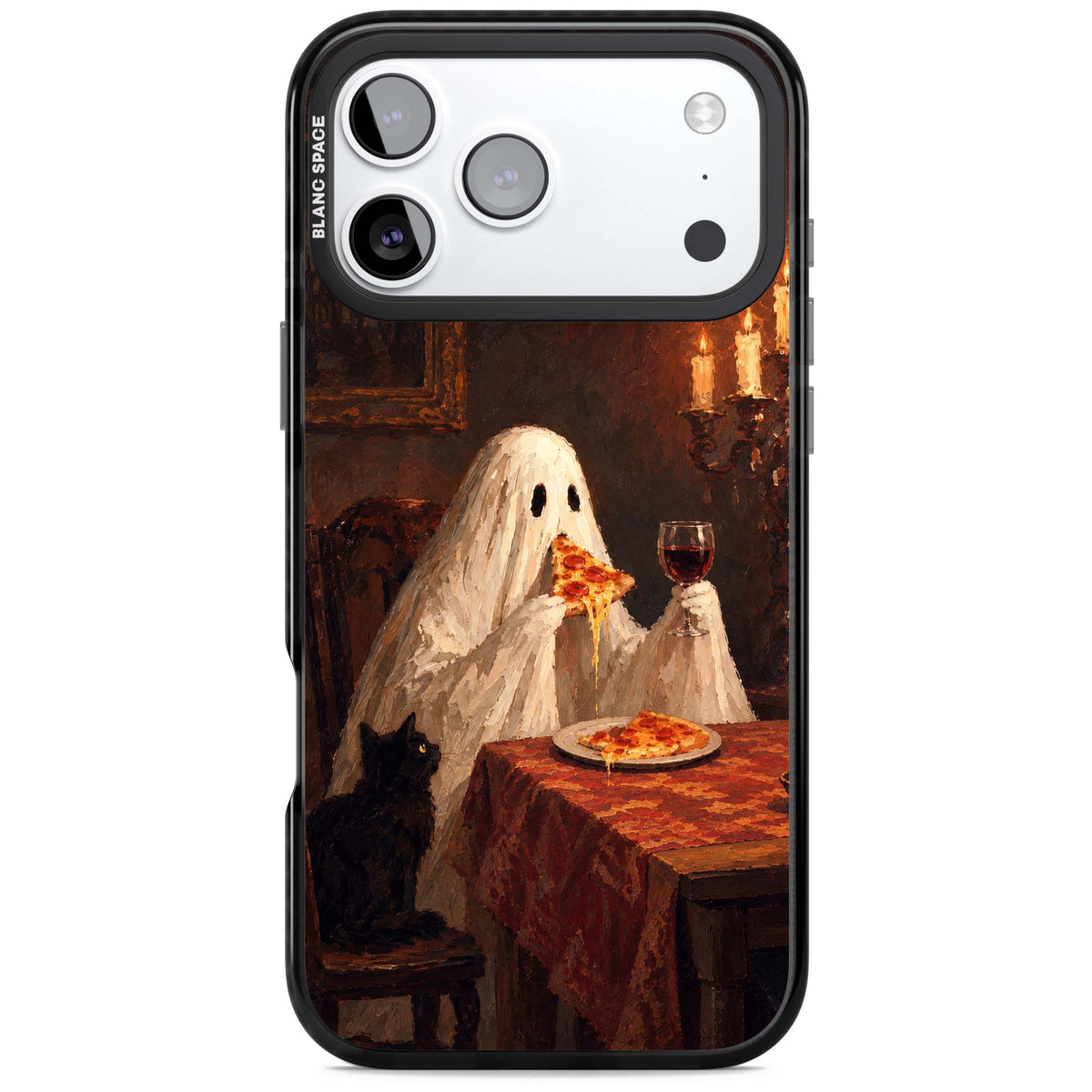 Lonely Night In art iPhone case | Black Impact Magsafe case for iPhone 17 Pro, iPhone 17 Pro Max
