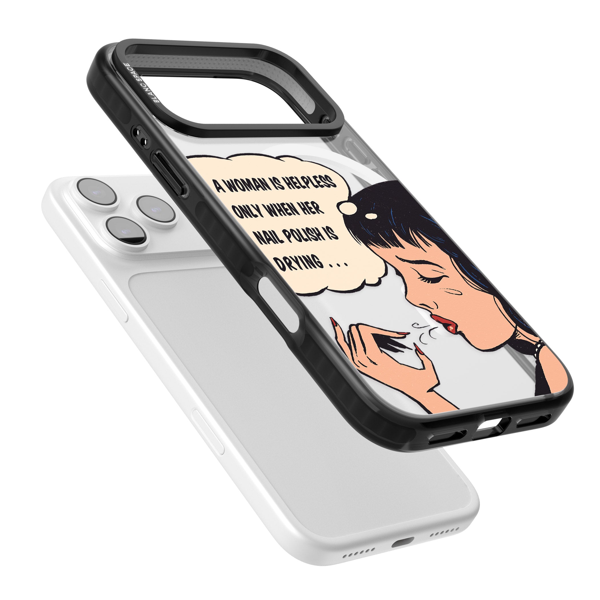 Drying Nails Pop Art iPhone 17 Pro Impact Pro Black Phone Case Colours