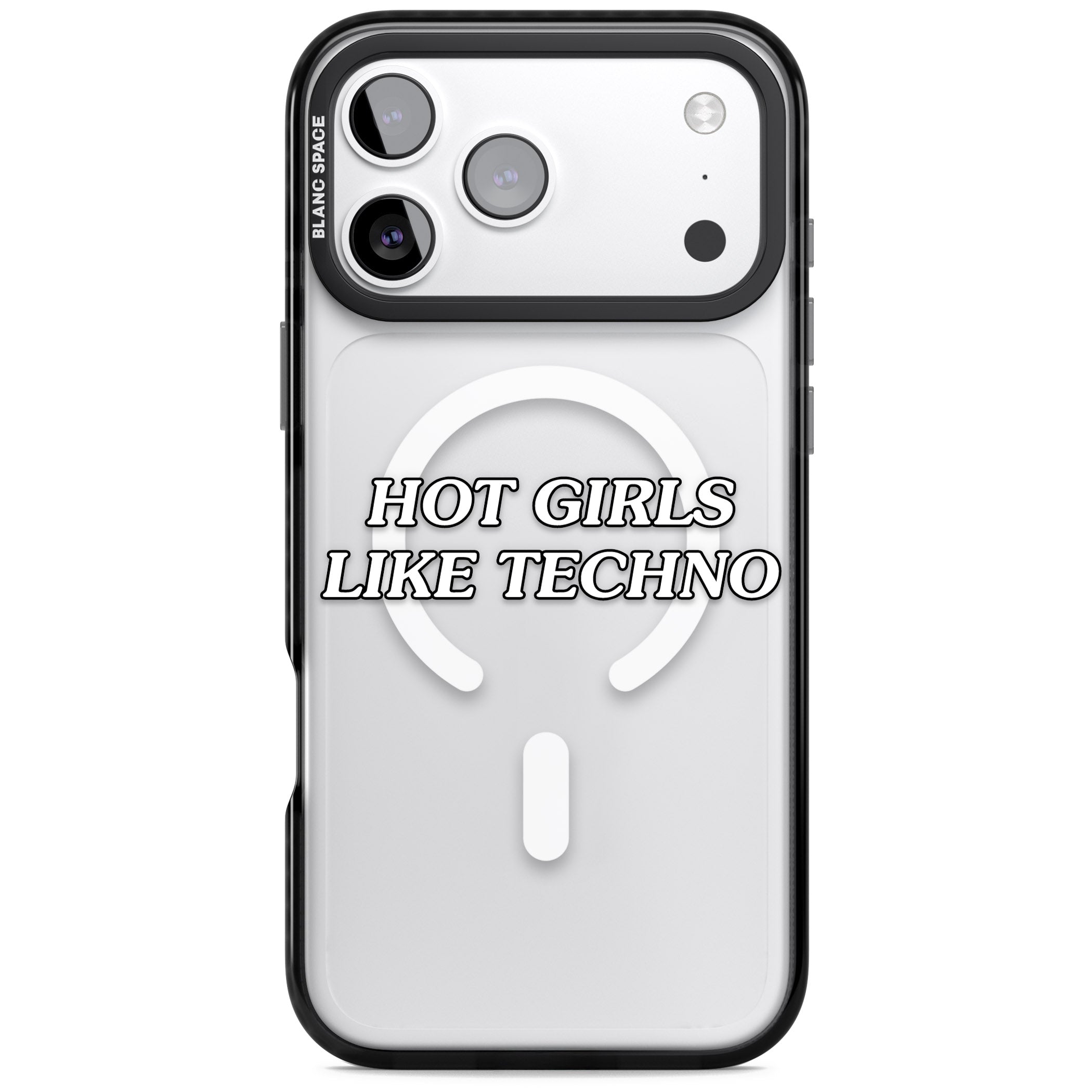 Hot Girls Like Techno iPhone 17 Pro Max Impact Pro Black Phone Case
